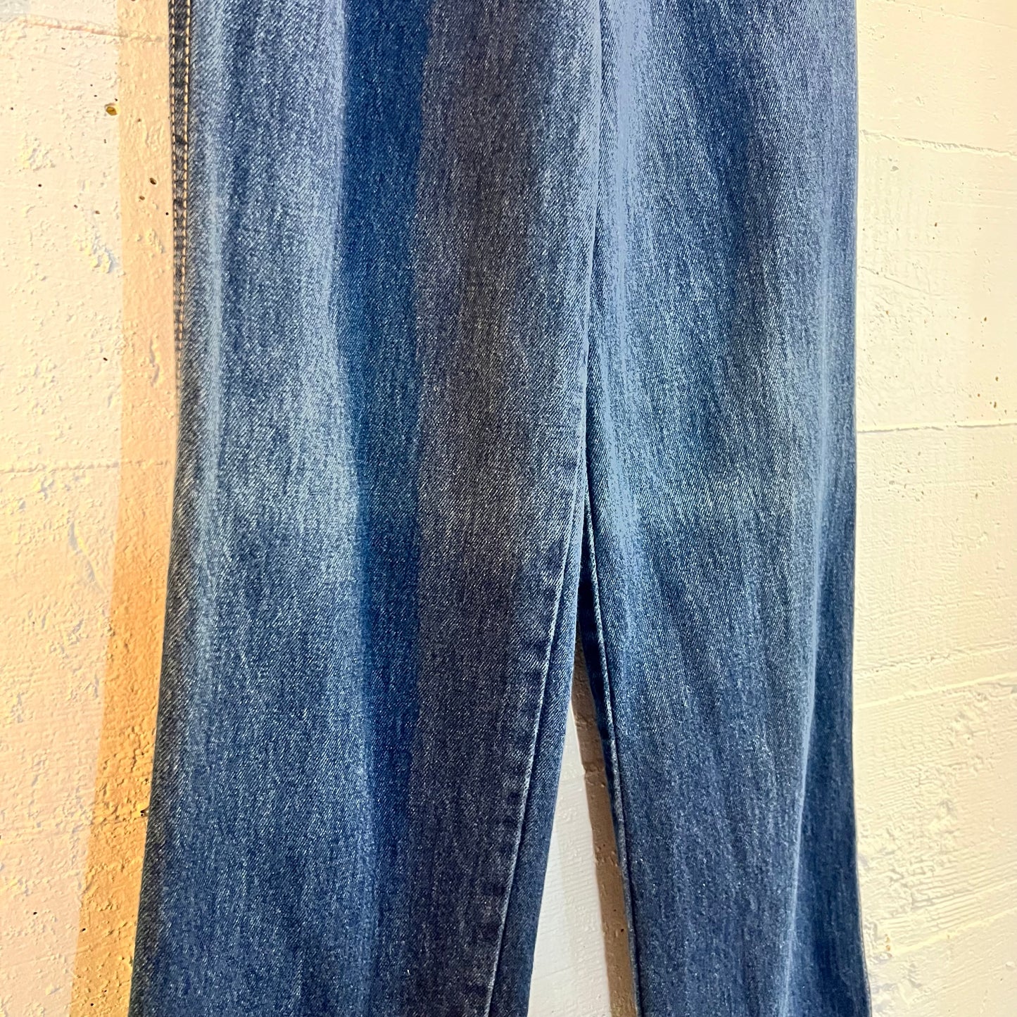 Vintage Calvin Klein Wide Straight Leg Denim Jeans - Size 8 Women's - Made In USA - Dark Denim