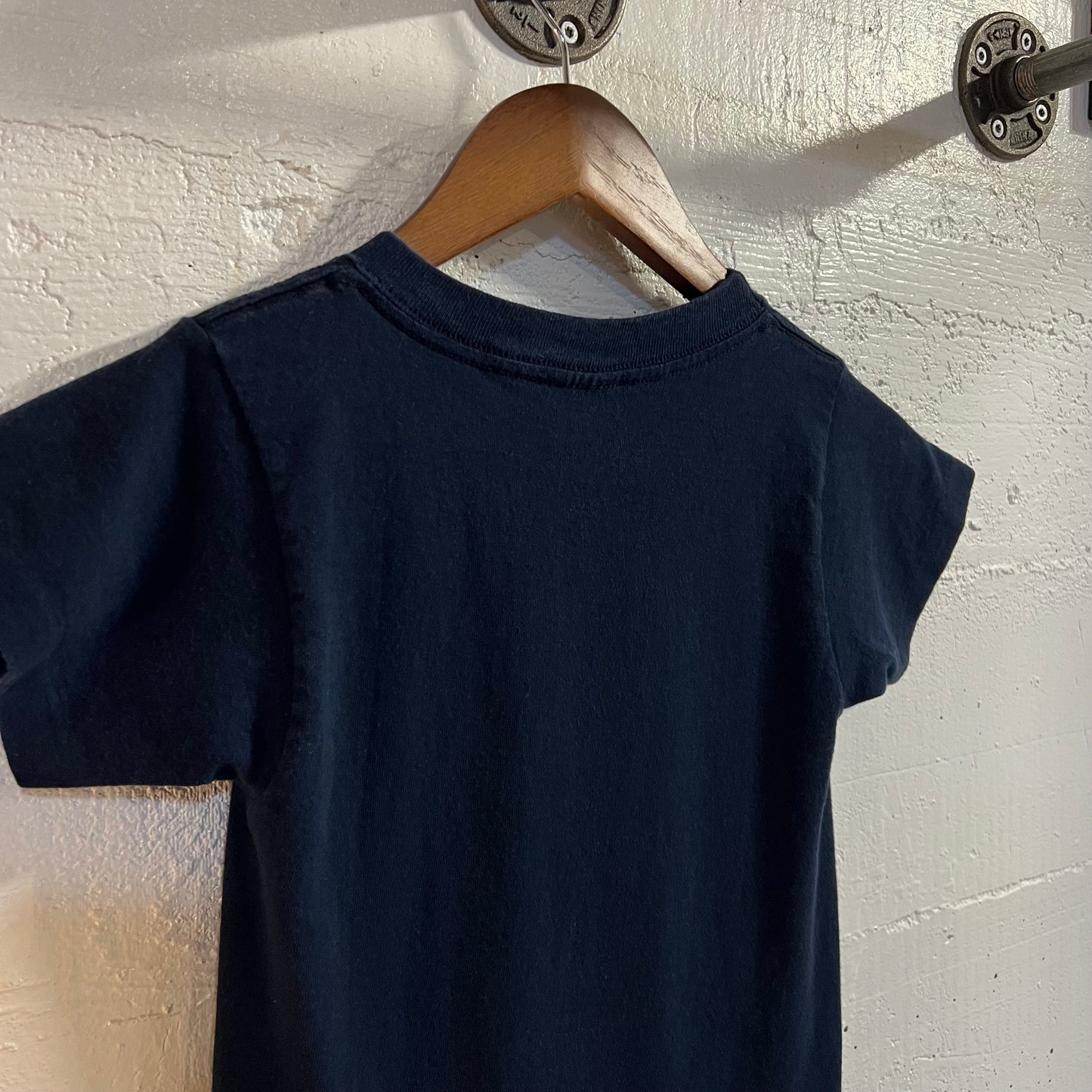 Vintage 90's Nature Turtle Stargazing National Park Single Stitch Baby Tee - Size XS - Made In USA - Navy