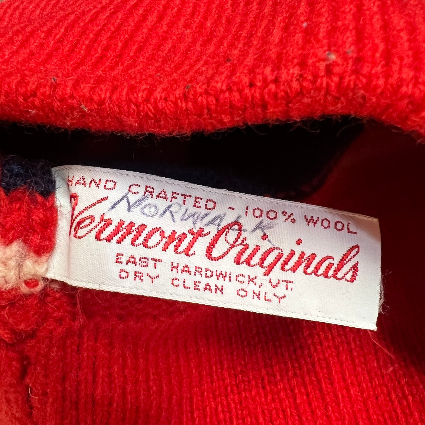 Vintage Vermont Originals Hand Crafted Wool Winter Ski Beanie - O/S - Made In Vermont USA