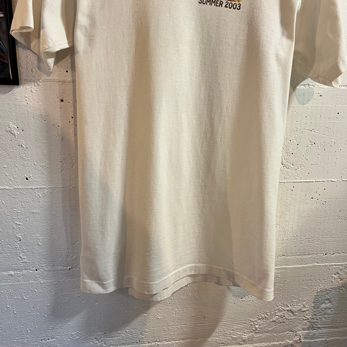 Vintage 2003 Dave Matthew’s Band Single Stitch Tour T-Shirt - Size Small - Made In USA - White/Multi