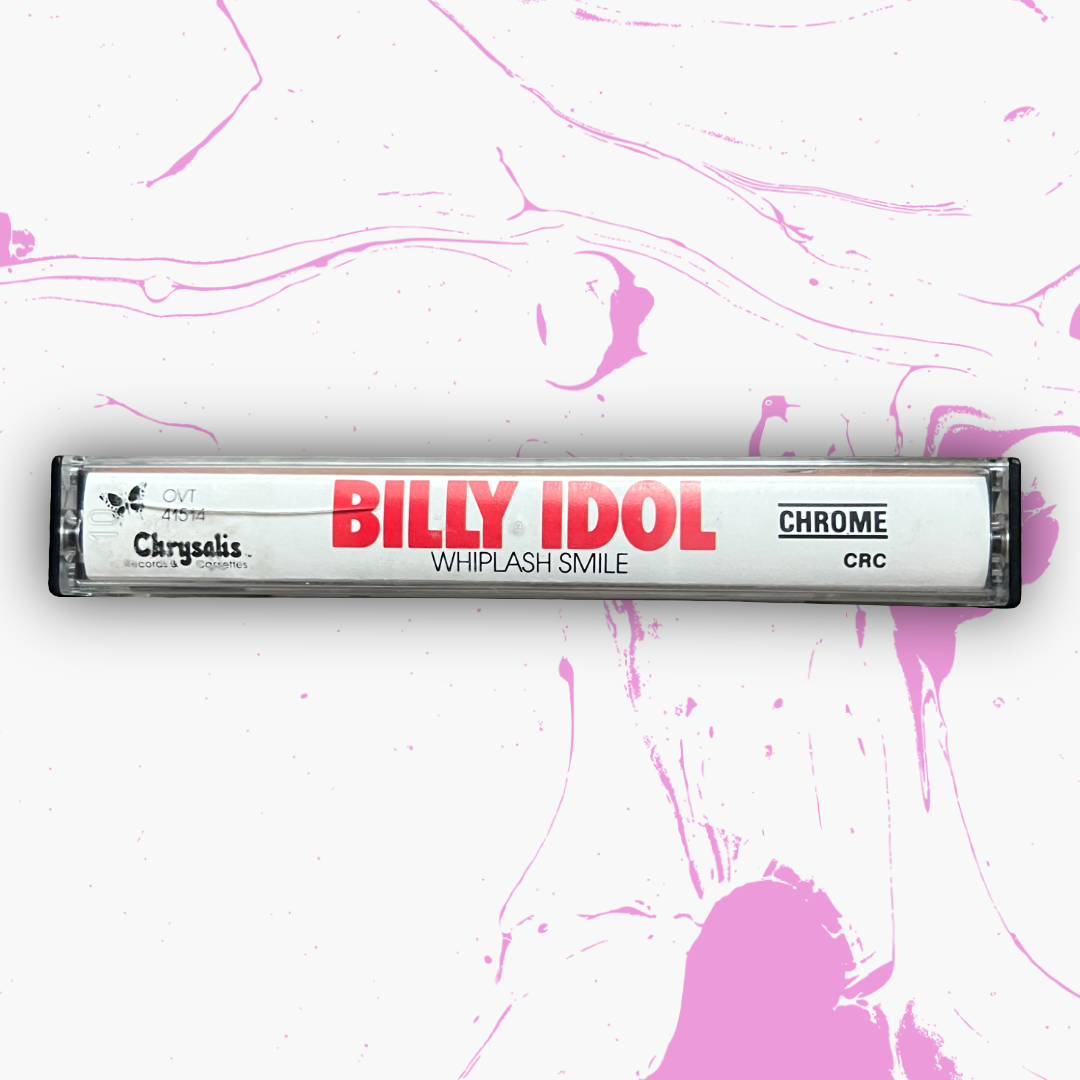 Vintage 1986 Billy Idol ‘Whiplash Smile’ Cassette Tape