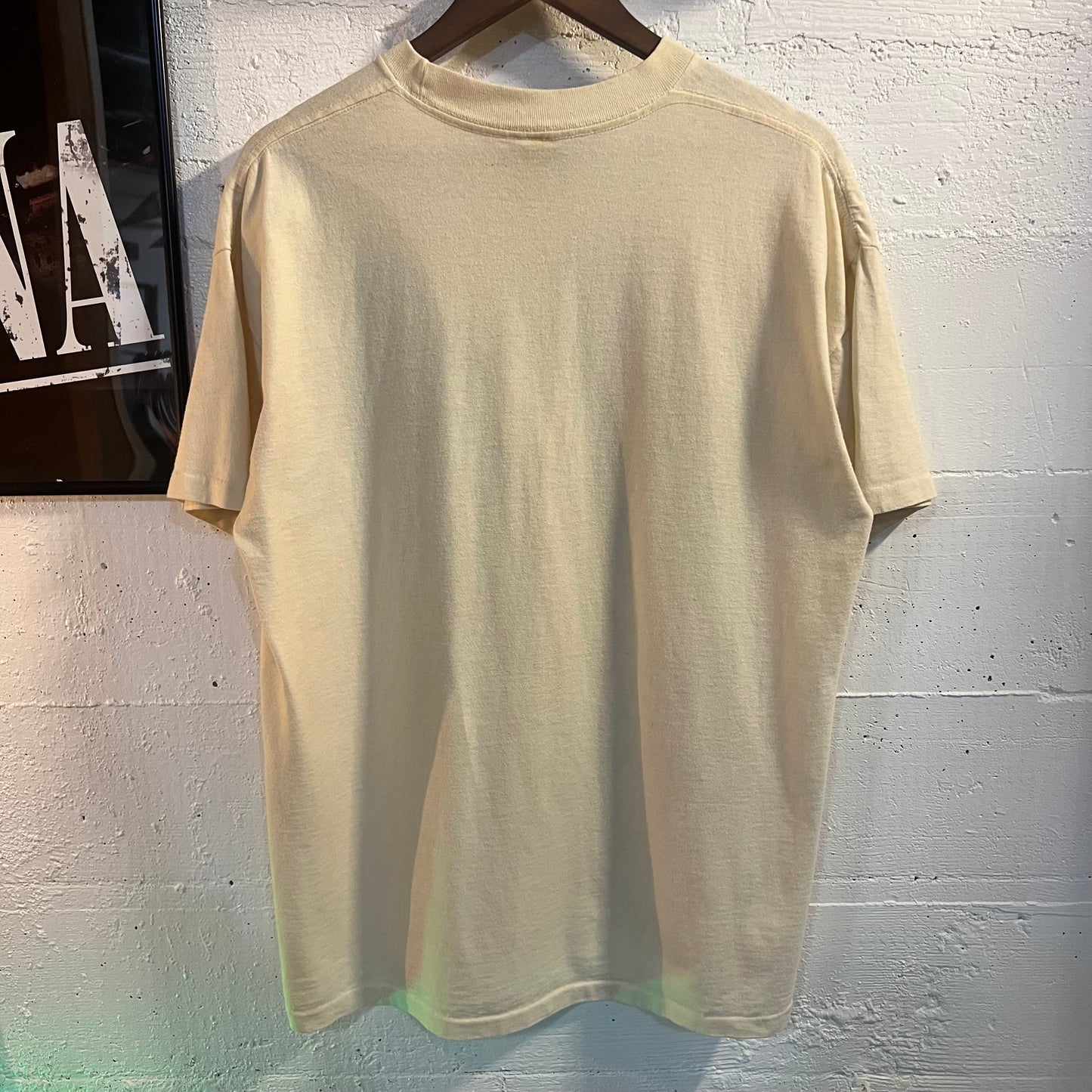 Vintage 80's Habitat 'Albuquerque' Southwestern Single Stitch T-Shirt - Size XL - Cream/Tan