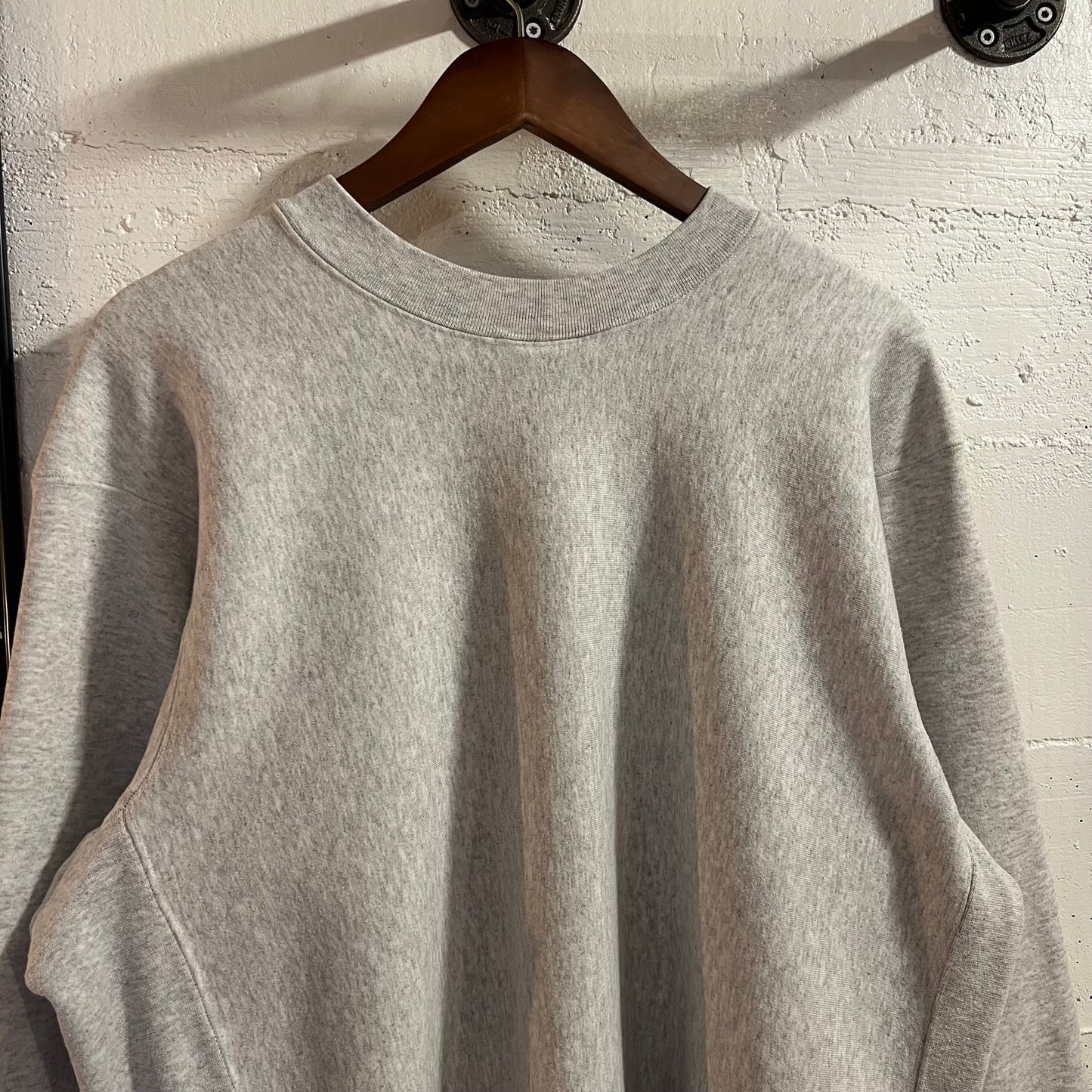 Vintage 90’s Navy U.S. Naval Academy Reverse Weave Crewneck Sweatshirt - Size Medium - Made In USA - Heather Grey/Navy