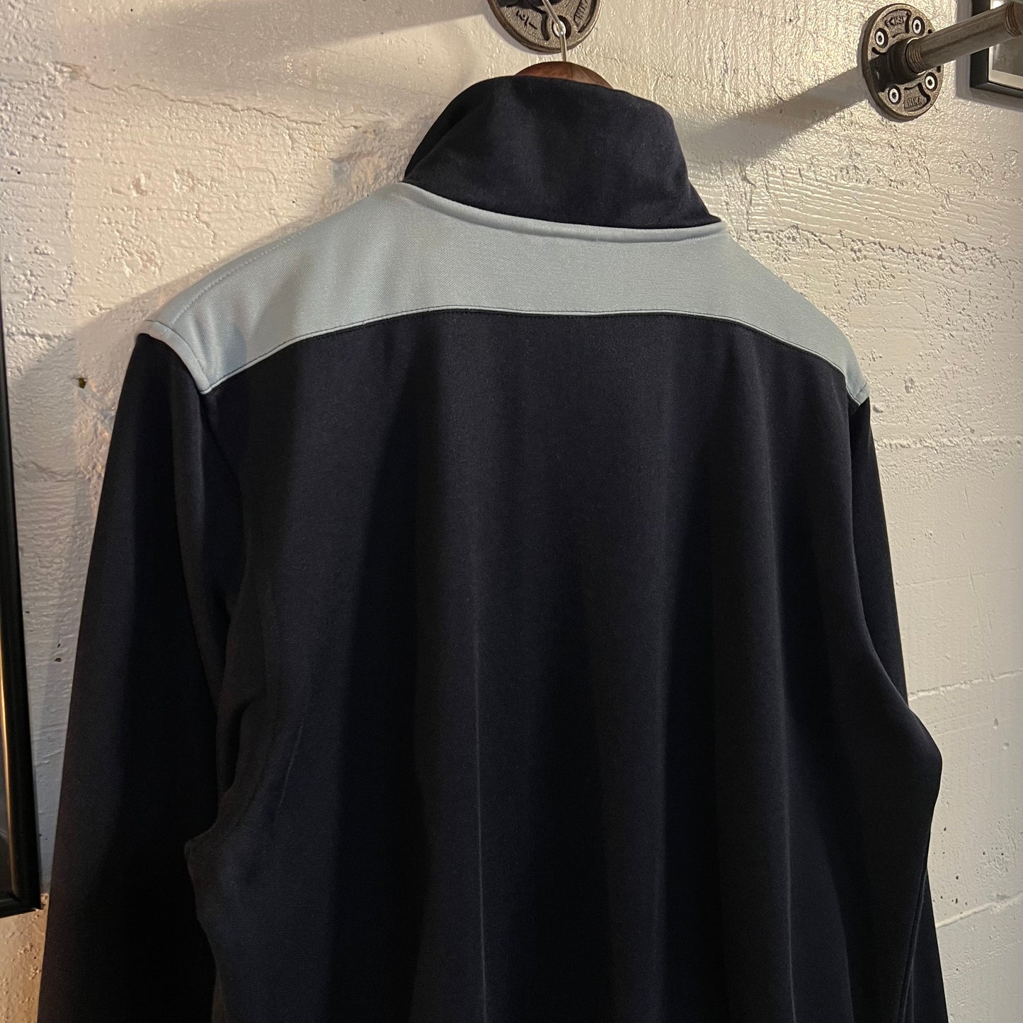 Vintage 2000's Billabong Zip-Up Track Jacket - Size Large - Baby-Blue/Navy/Navy