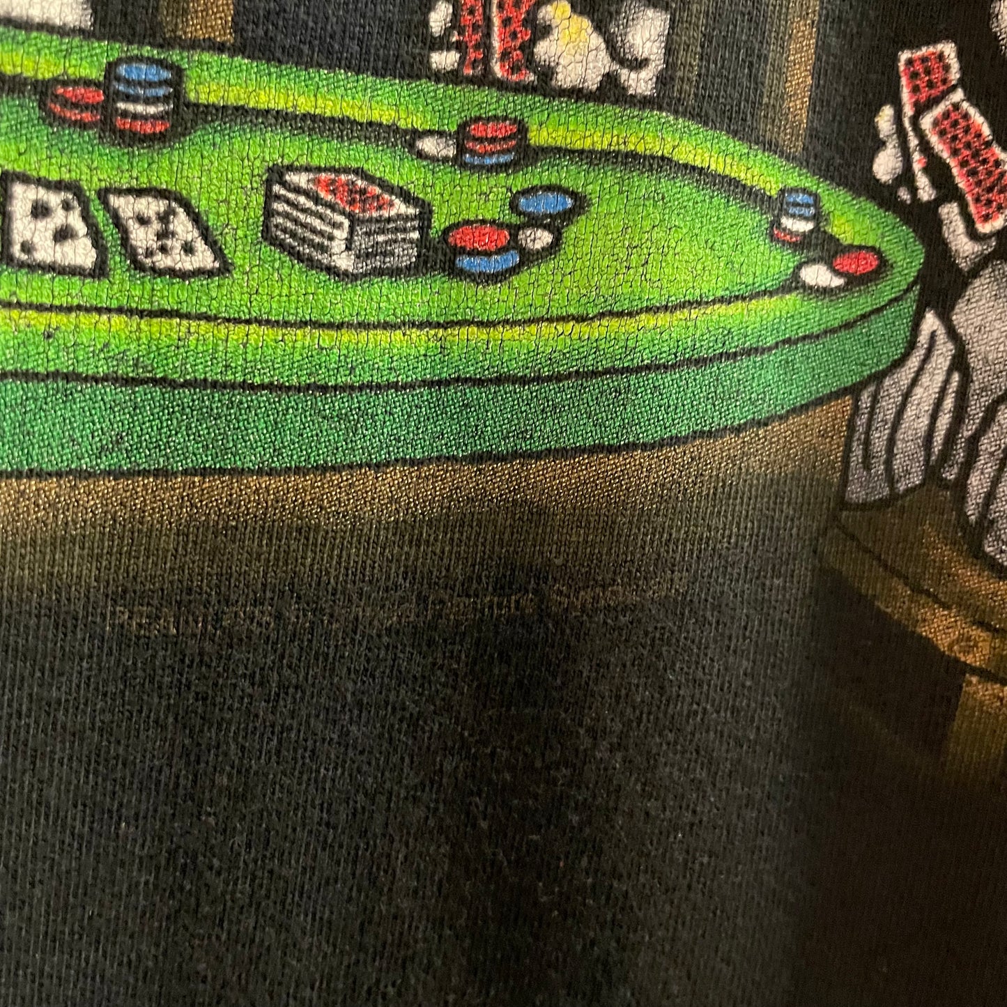 Vintage 90’s Peanuts ‘Snoopy Playing Poker’ Graphic T-Shirt - Size XXL - Black/Multi