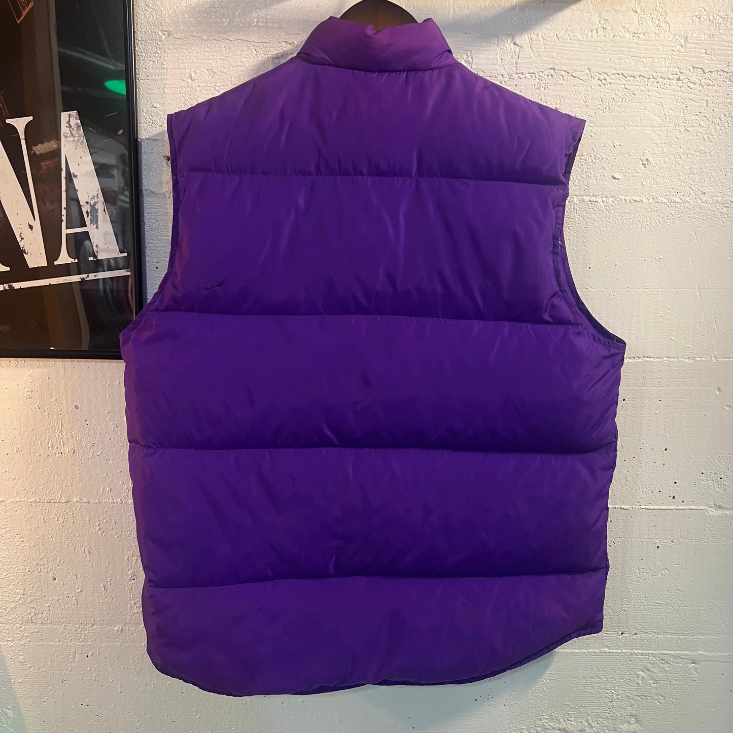 Vintage 90's Lands' End Goose Down Puffer Vest - Size Medium - Purple