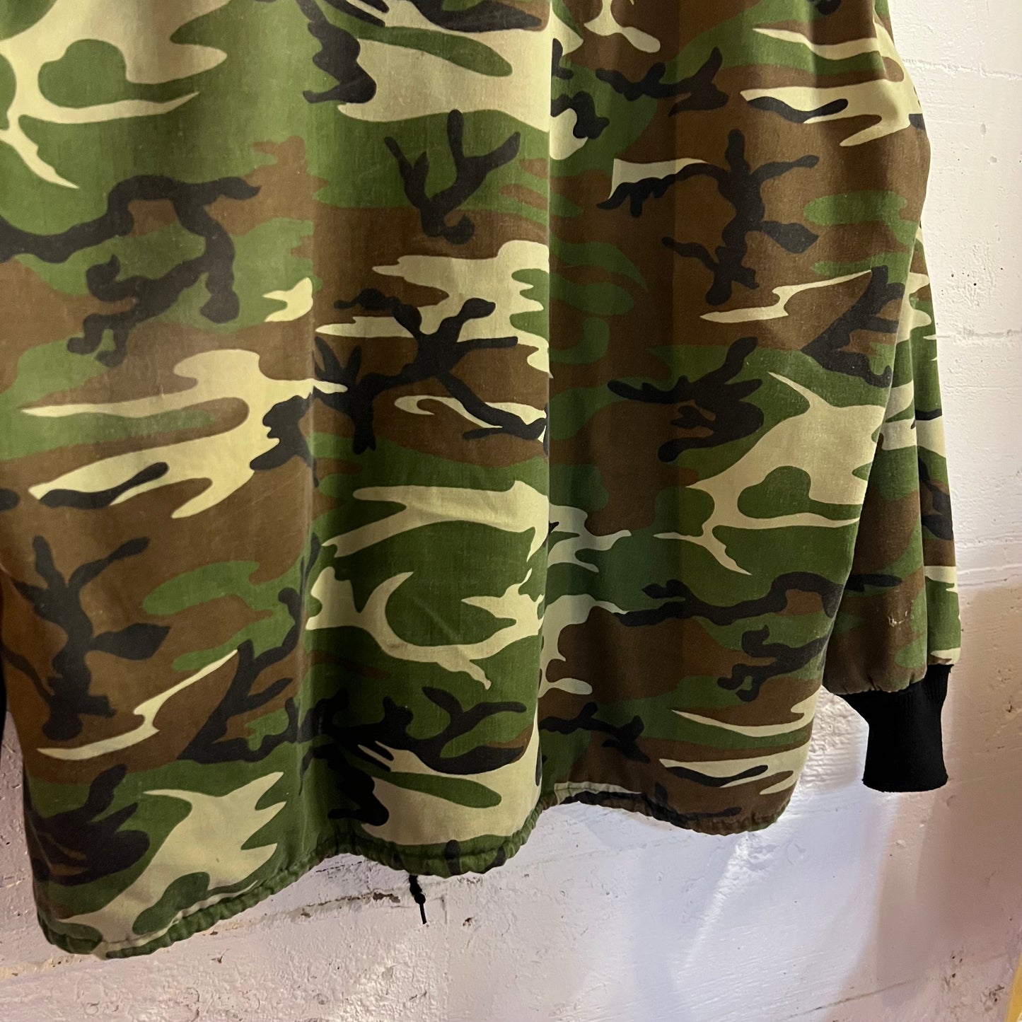 Vintage 70's/80's Pla-Jac By Dunbrooke Woodland Camo Snap Coaches Jacket - Size XL (48/50) - Made In USA - Woodland