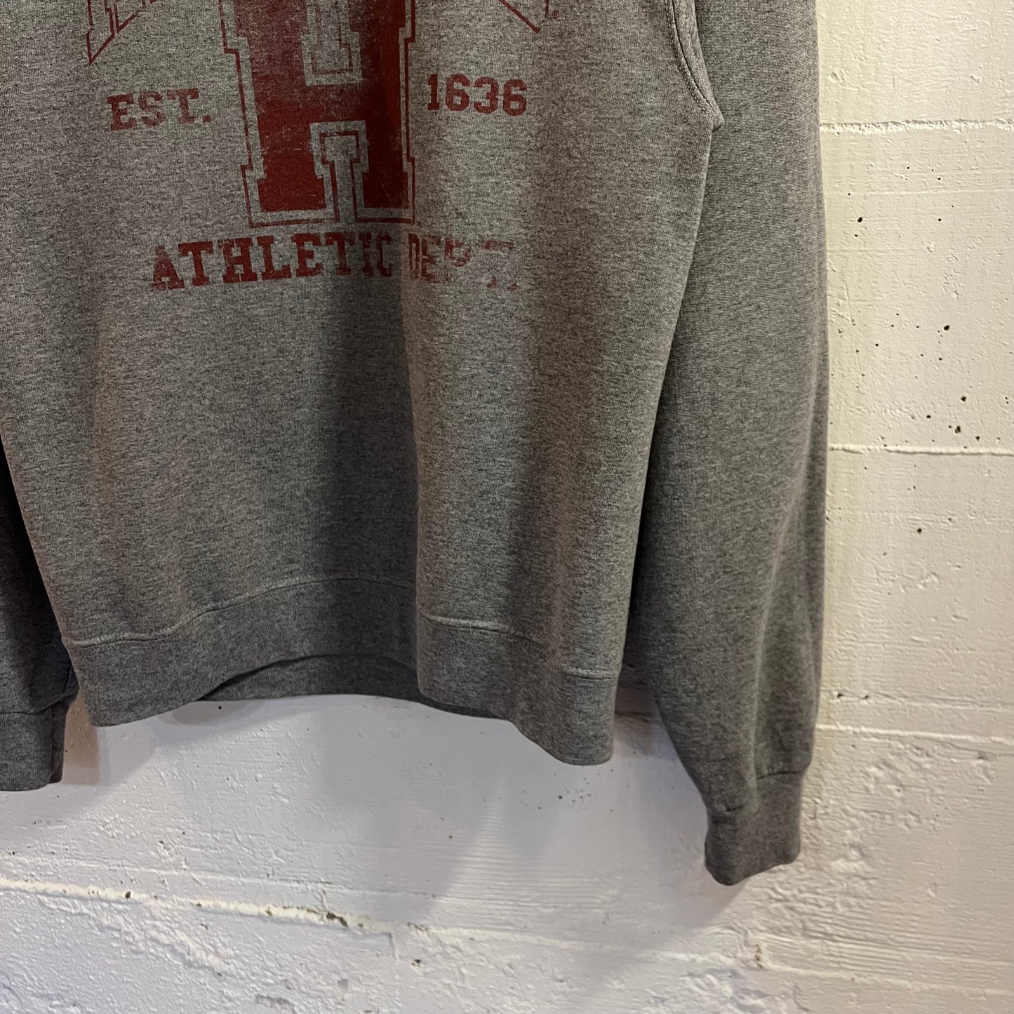 Vintage 2000’s Harvard University Athletic Dept. Crewneck Sweatshirt - Size Small - Heather Grey/Maroon