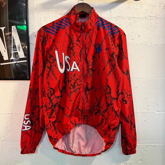 Vintage Descente Team USA Cycling Jersey Windbreaker Jacket - Size Small - Made In USA
