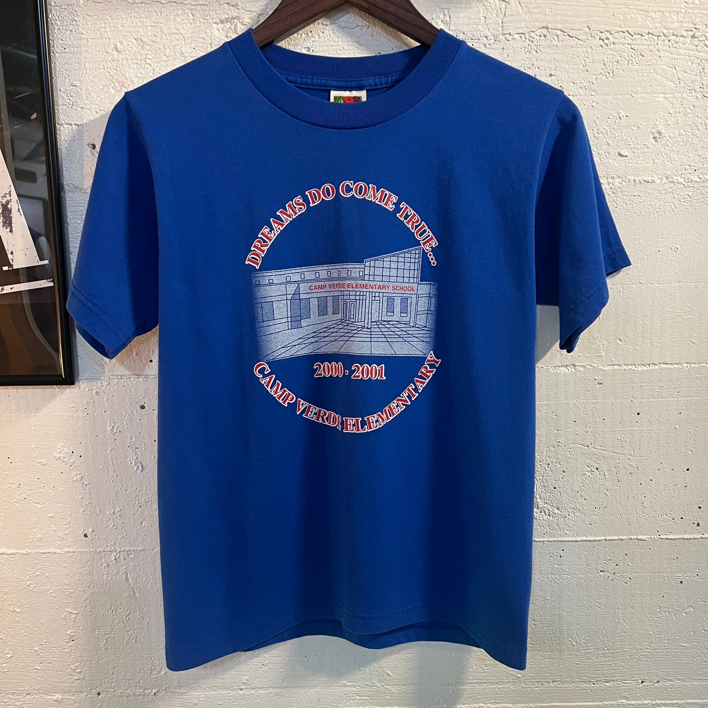 Vintage 2000-2001 Camp Verde Elementary Baby T-Shirt - Size Youth Large - Royal Blue