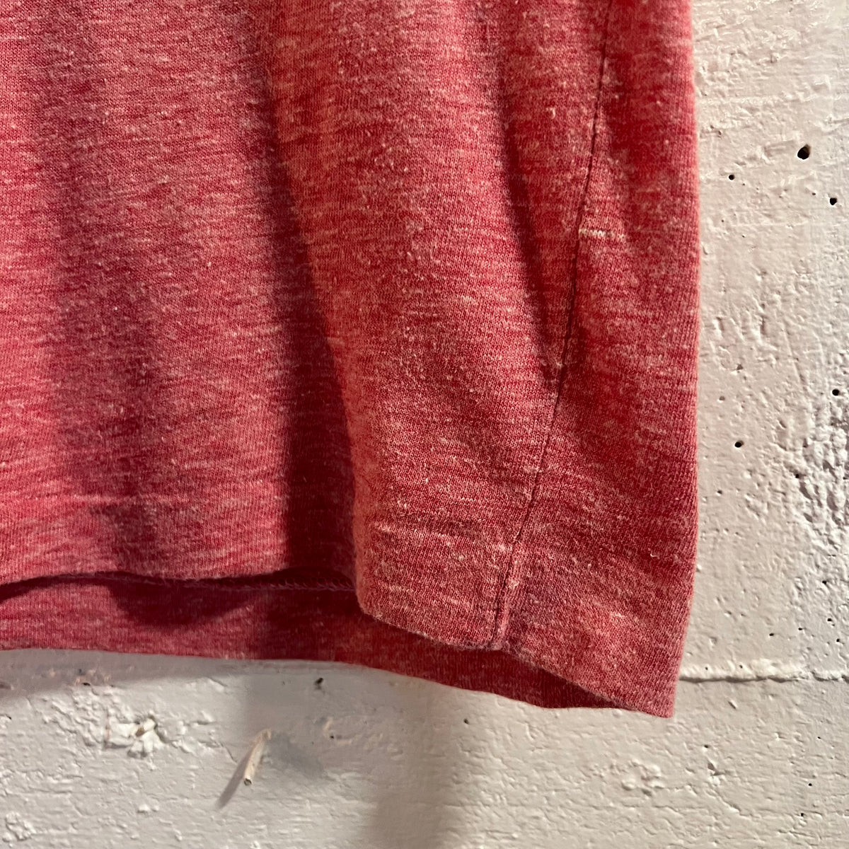 Vintage 80’s Champion Ball State University Single Stitch Ringer Baby T-Shirt - Size Youth Medium - Made In USA - Red