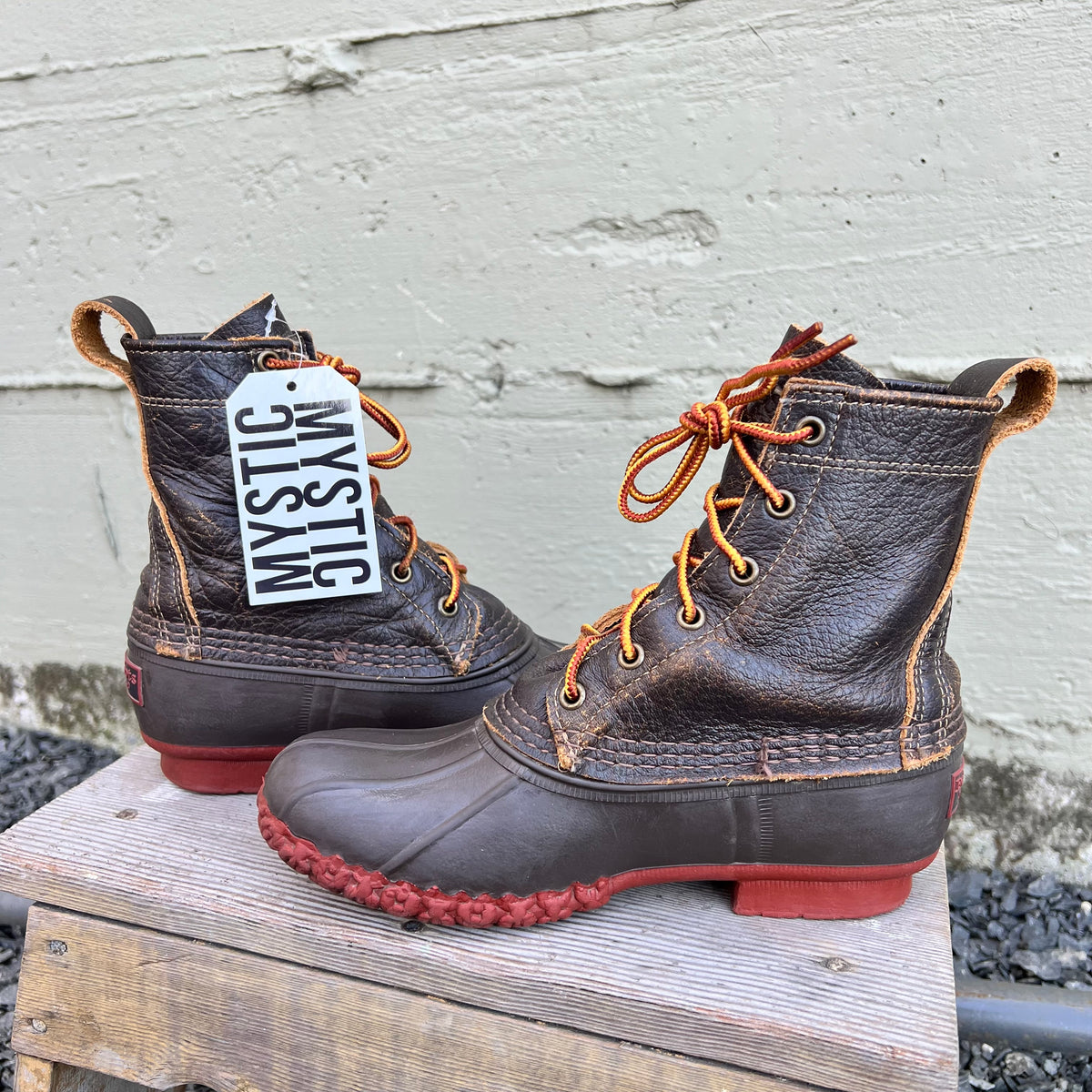 Vintage 90's L.L. Bean 6" Lace Up 'Bean Boot' - Size 6W/5M (BM) - Made In USA - Brown