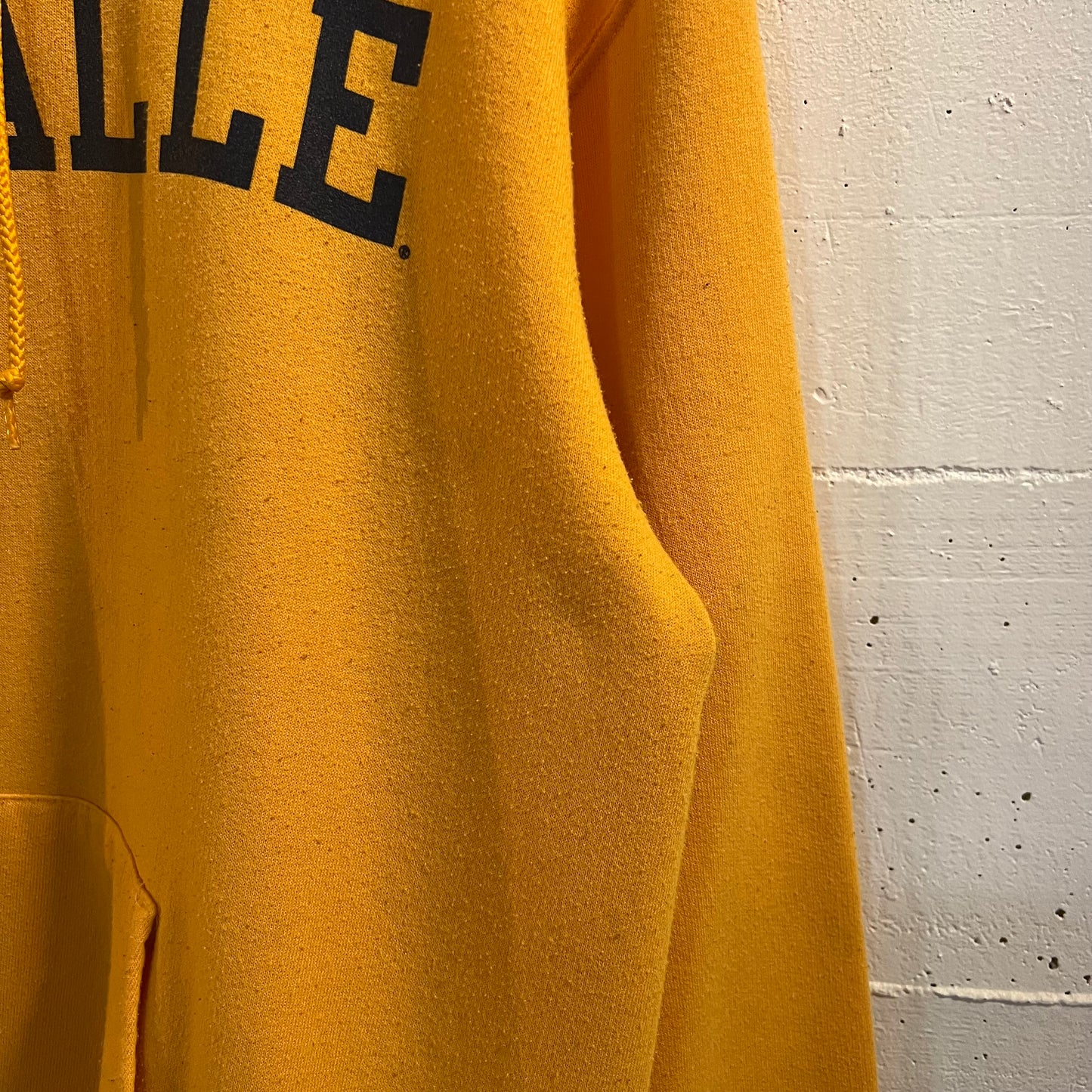 Vintage Champion La Salle University Hoodie Sweatshirt - Size Medium - Yellow/Black