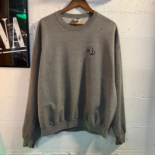 Vintage 90's Jerzees 'American Dream' Crewneck Sweatshirt - Size XL - Gray