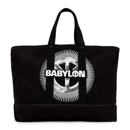 *New* Babylon Bullet Canvas Tote Bag - O/S - Black