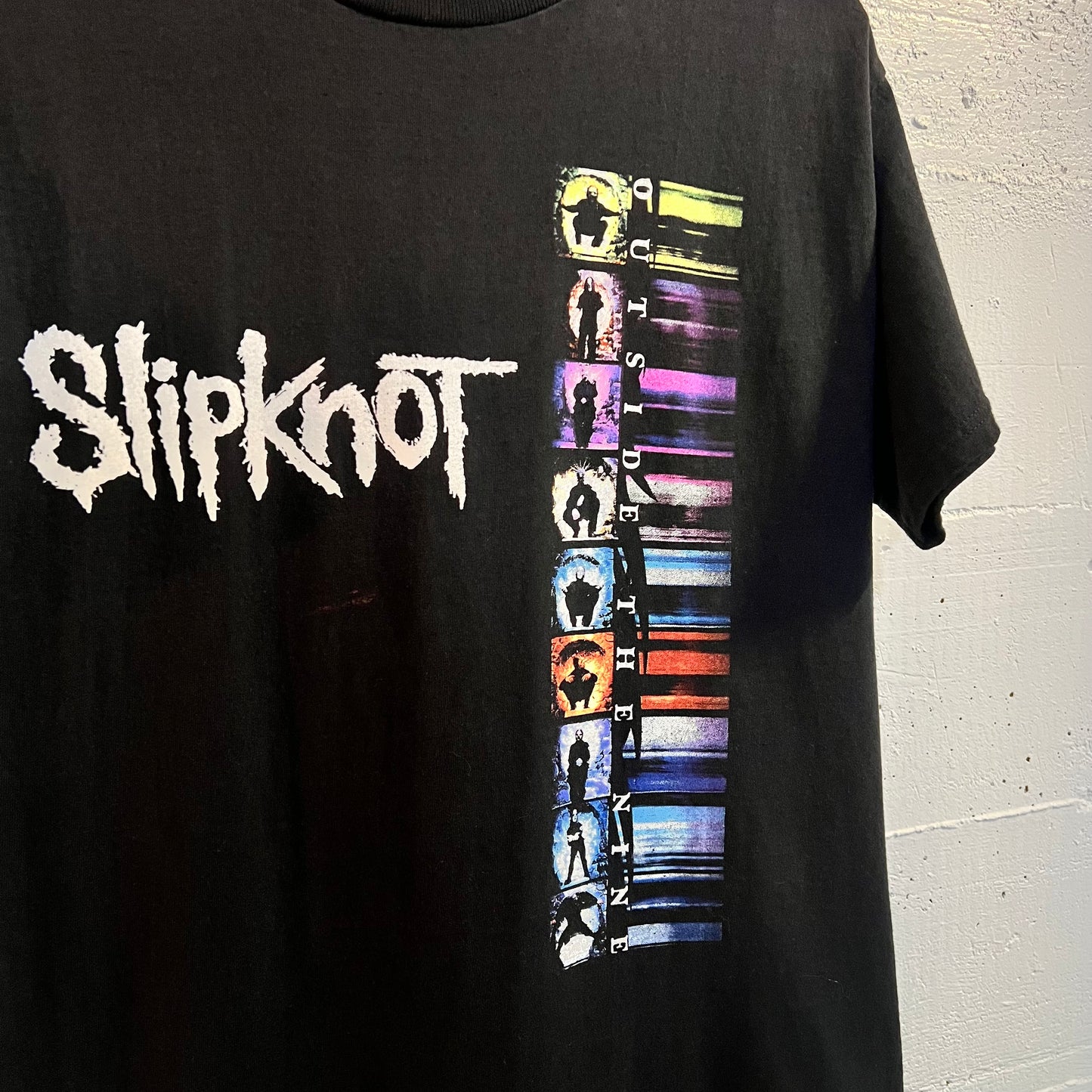 Vintage Slipknot ‘Outside The Nine’ Graphic T-Shirt - Size Medium - Black/Multi