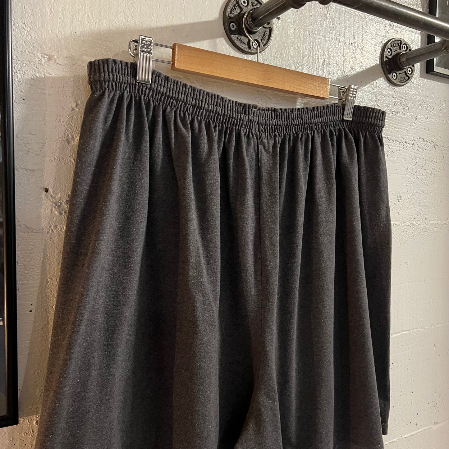 Y2K Champion Cotton Blend Athletic Drawstring Shorts - Size XXL - Charcoal Heather Gray