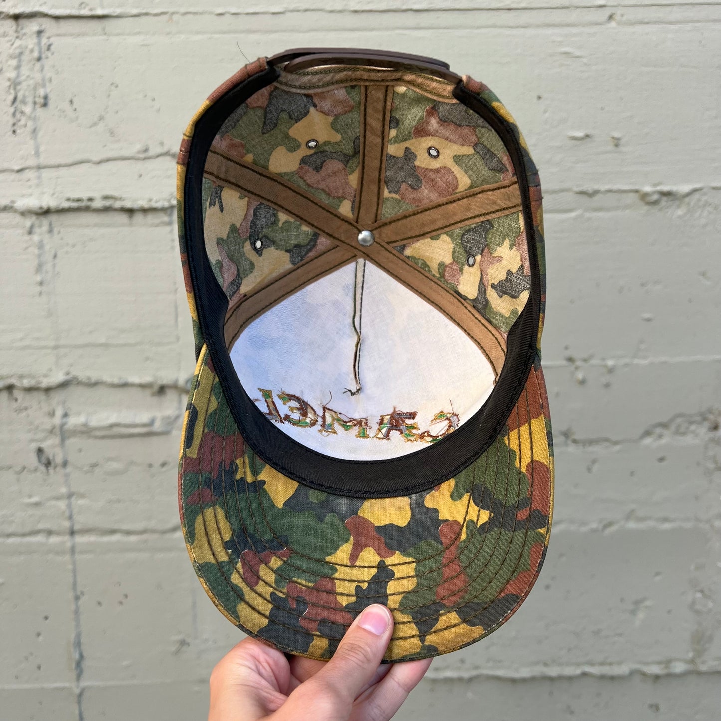 Vintage Camel Cigarettes Embroidered Duck Camo Snapback Hat - O/S - Made In USA - Multi