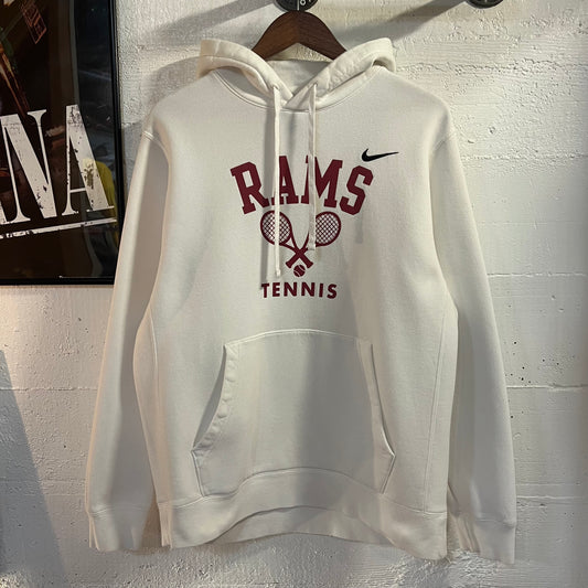 2000’s Embroidered Nike Rams Tennis Hoodie Sweatshirt - Size Large - White/Maroon
