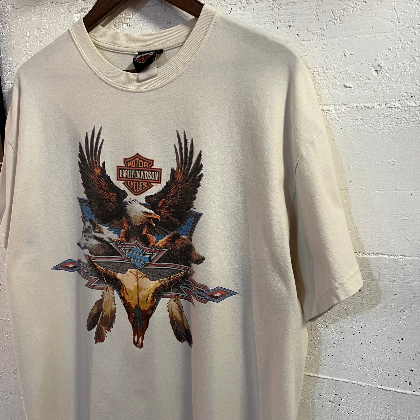 Vintage 2005 Harley Davidson 'Grand Teton' Idaho Falls, Idaho Graphic T-Shirt - Size XL - Made In USA - White