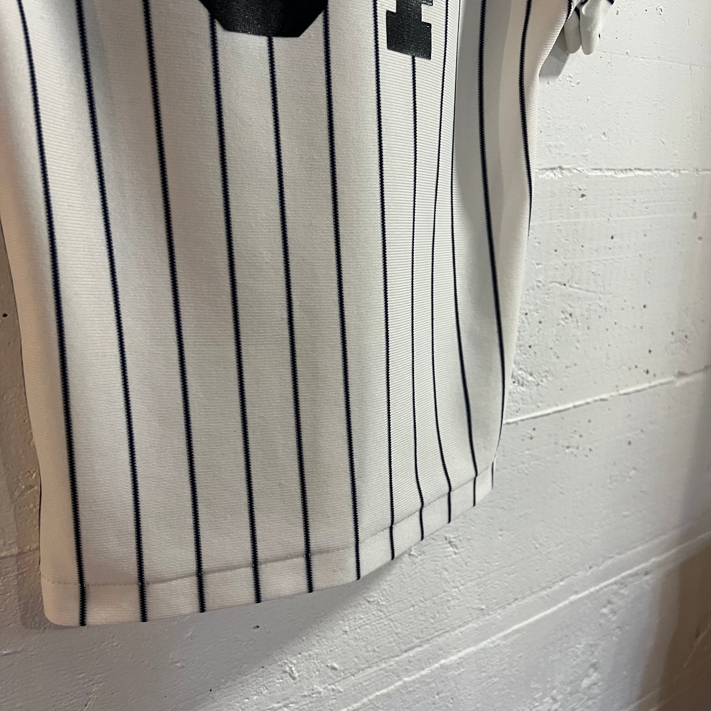 Vintage 80’s MLB NY Yankees Pro-Knit Baseball ‘#54’ Jersey - Size Youth Medium - Made In USA - White/Navy