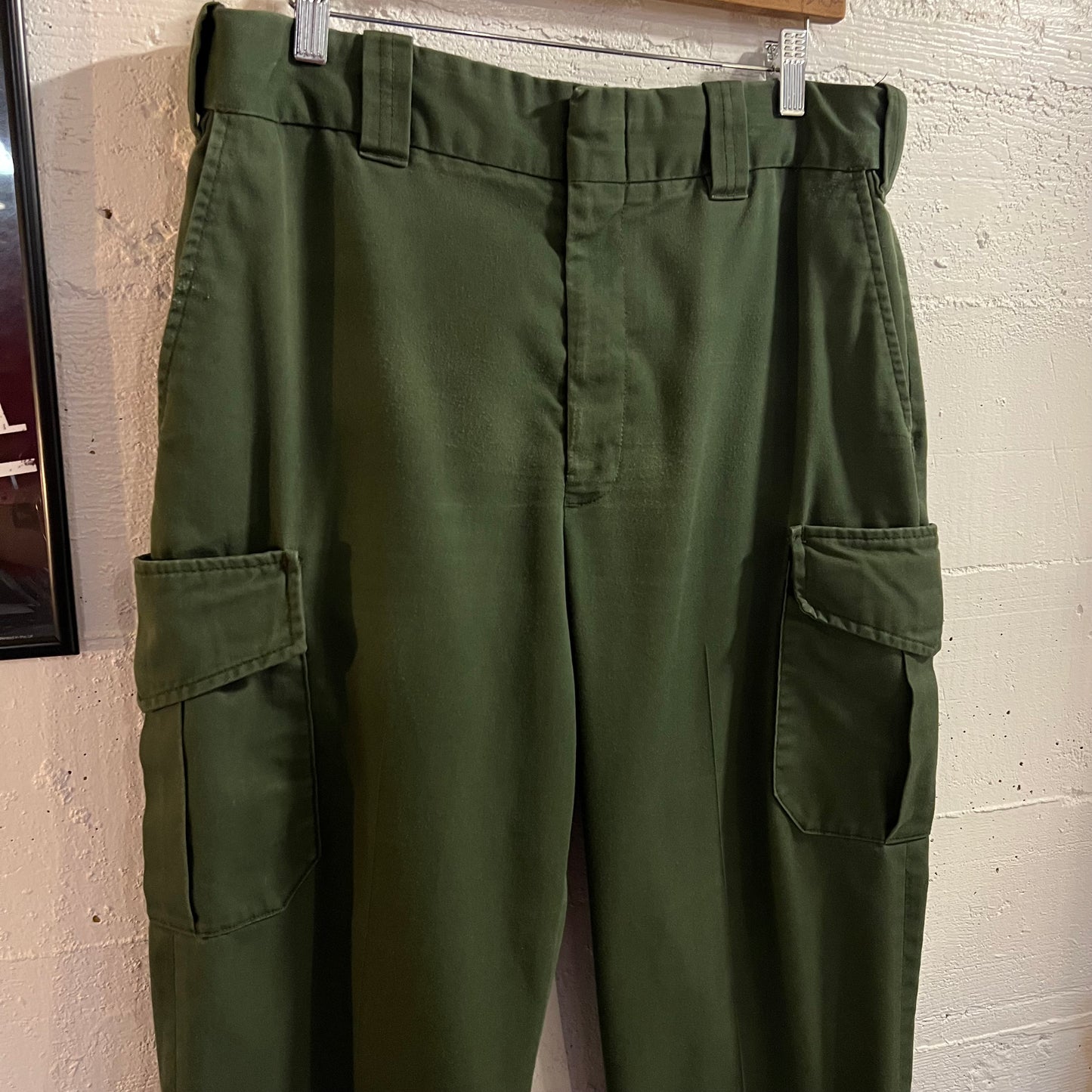 Vintage Flying Cross Olive Drab Tactical Cargo Pants - Size 35 - Cotton/Poly Blend - Olive Drab