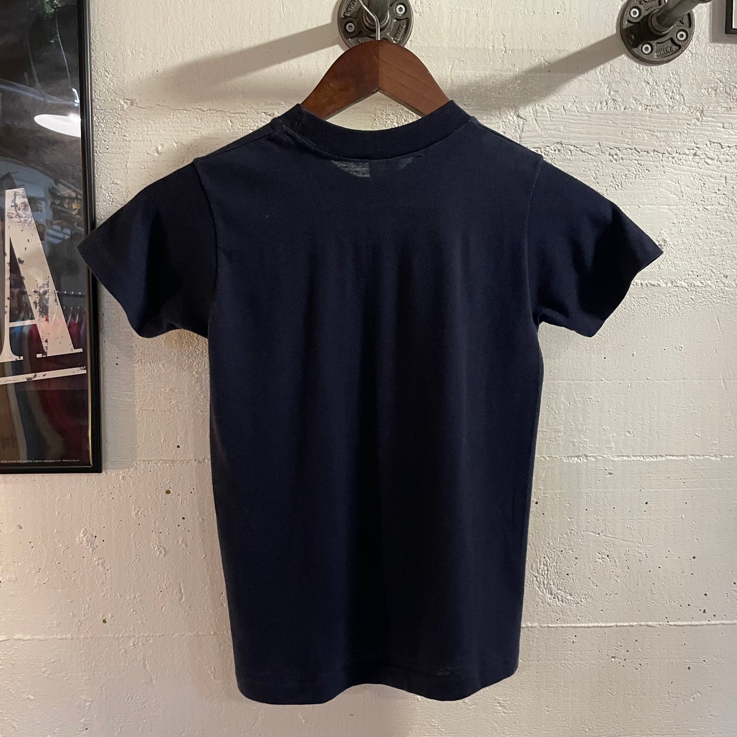 Vintage 1982 Velva Sheen ‘Keep On Smurfin’ Single Stitch Baby Tee - Size Youth Medium (10-12) - Made In USA - Navy