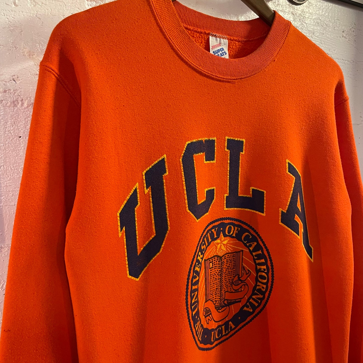 Vintage 1980's UCLA Collegiate Seal Crewneck Sweatshirt - Size Medium - Made In USA - Jerzees