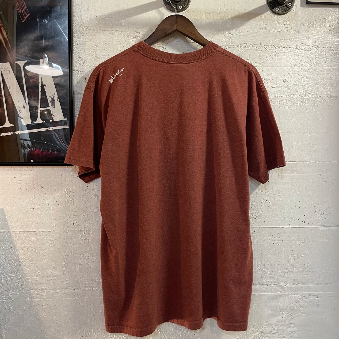 Vintage Early 2000’s Billabong Graphic T-Shirt - Size Large - Terracotta Red