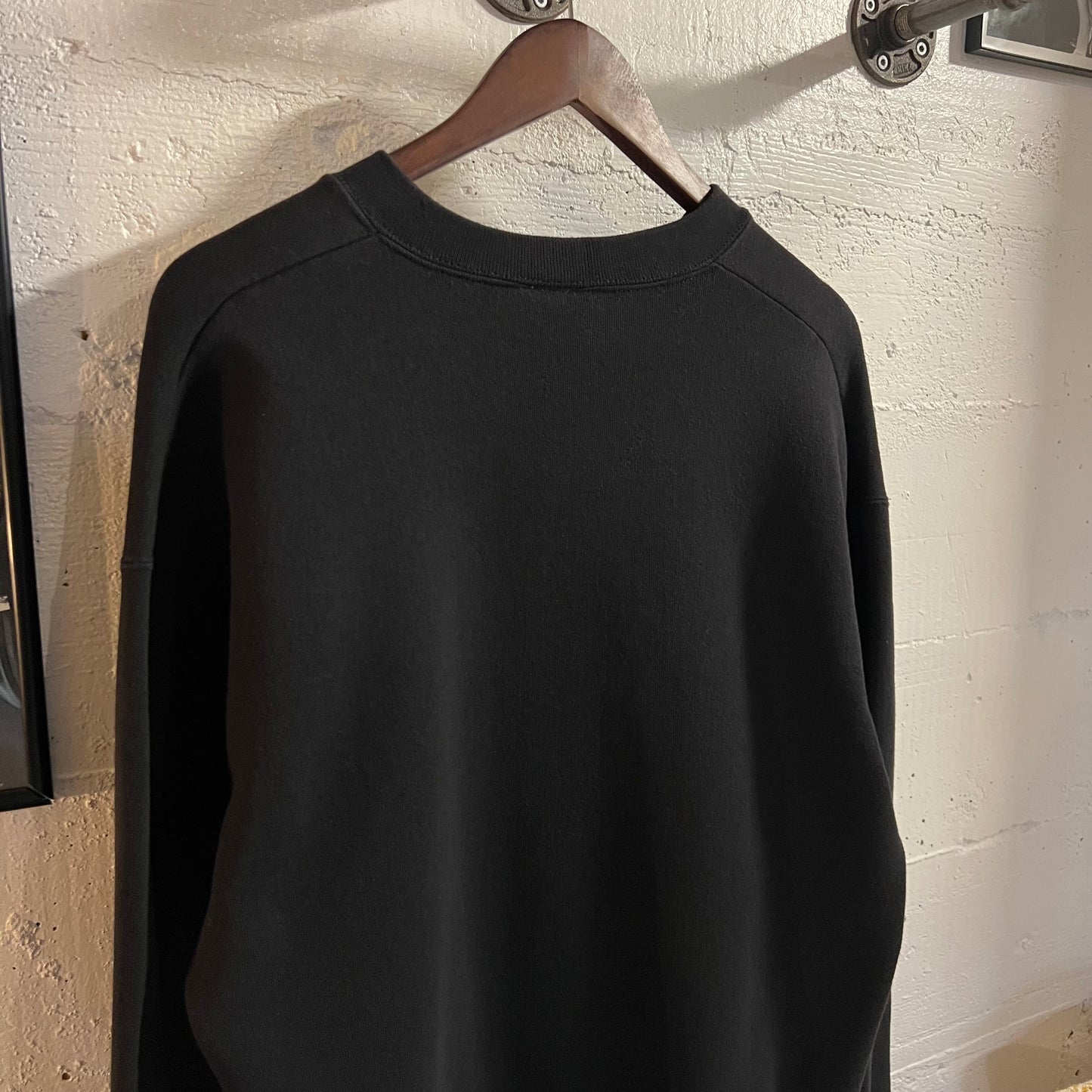 Vintage 90’s Discus Athletic Blank Crewneck Sweatshirt - Size Large - Made In USA - Black