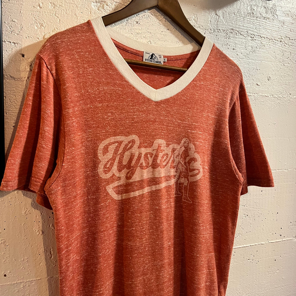 Vintage 90's Hysteric Glamour Graphic Ringer T-Shirt - Size Small - Made In Japan - Red/White