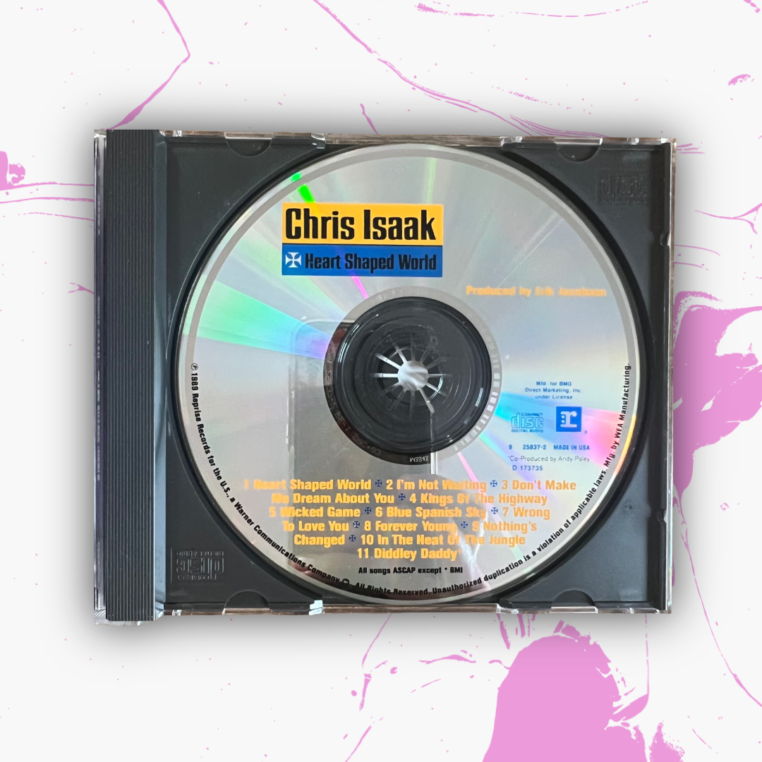 Vintage 1989 Chris Isaak ‘Heart Shaped World’ CD