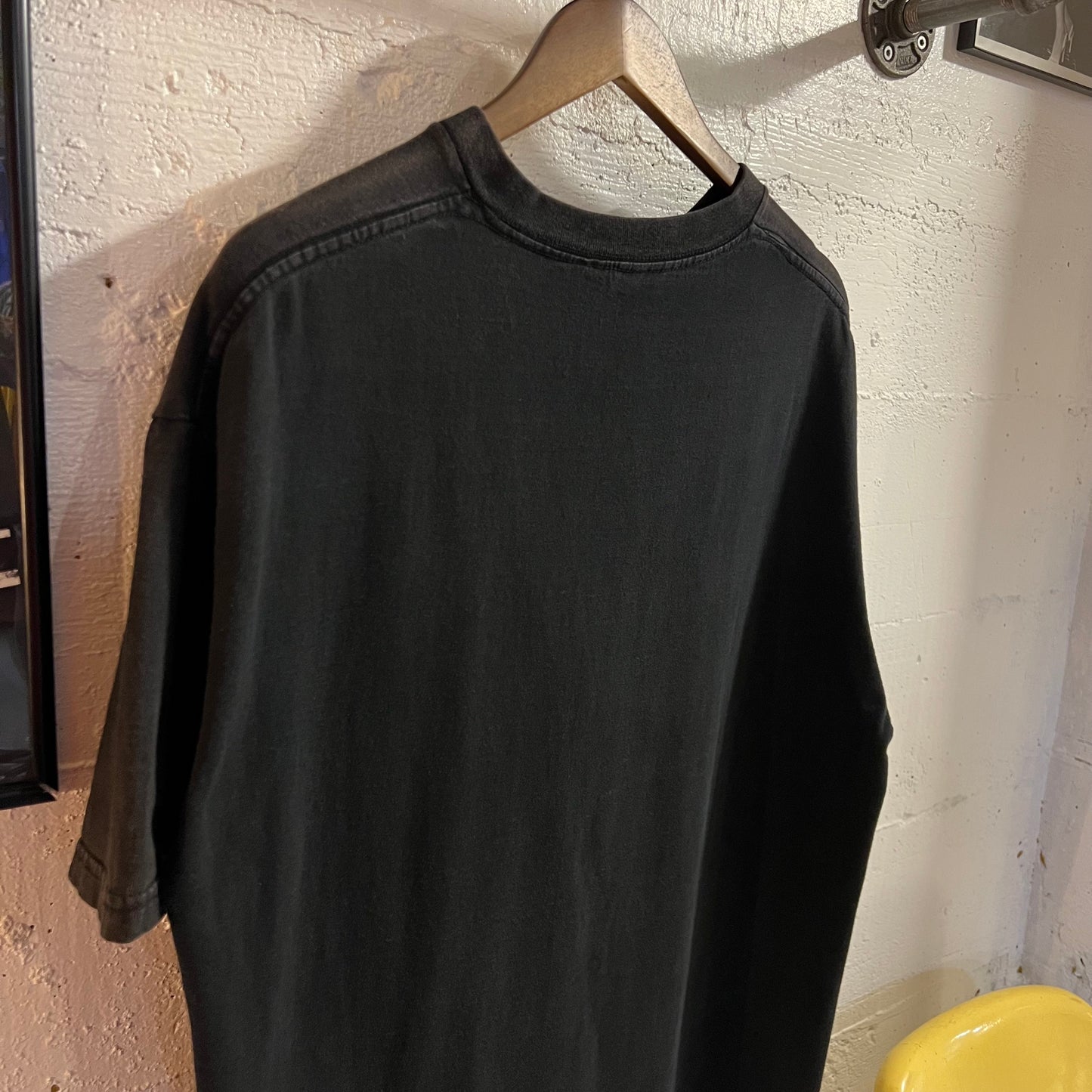 Vintage 90’s Embroidered Walt Disney Mickey Mouse T-Shirt - Size XL - Made In USA - Faded Black