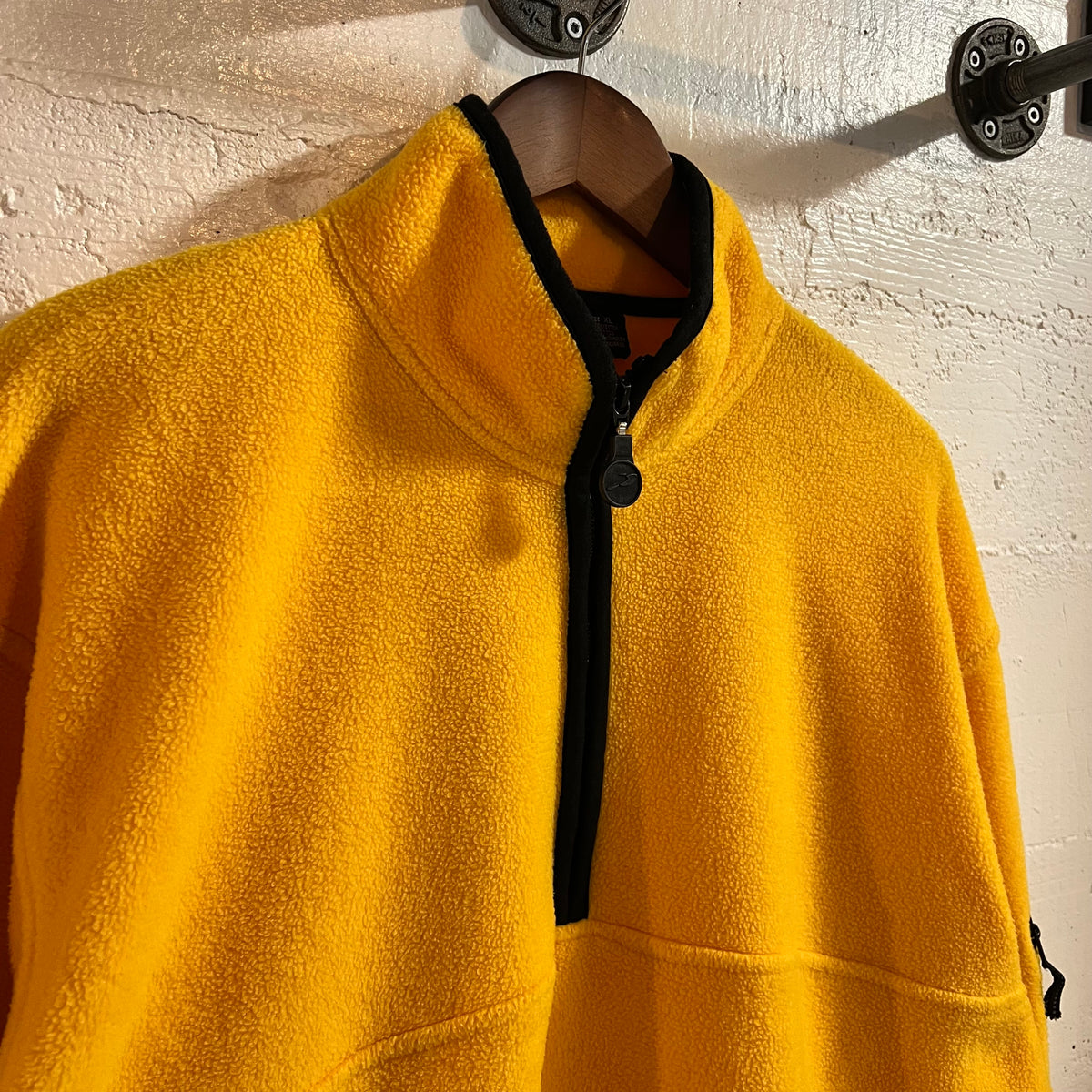 Vintage 2000’s Pro Spirit 1/4 Zip Pullover Fleece Jacket - Size XL - Yellow/Black