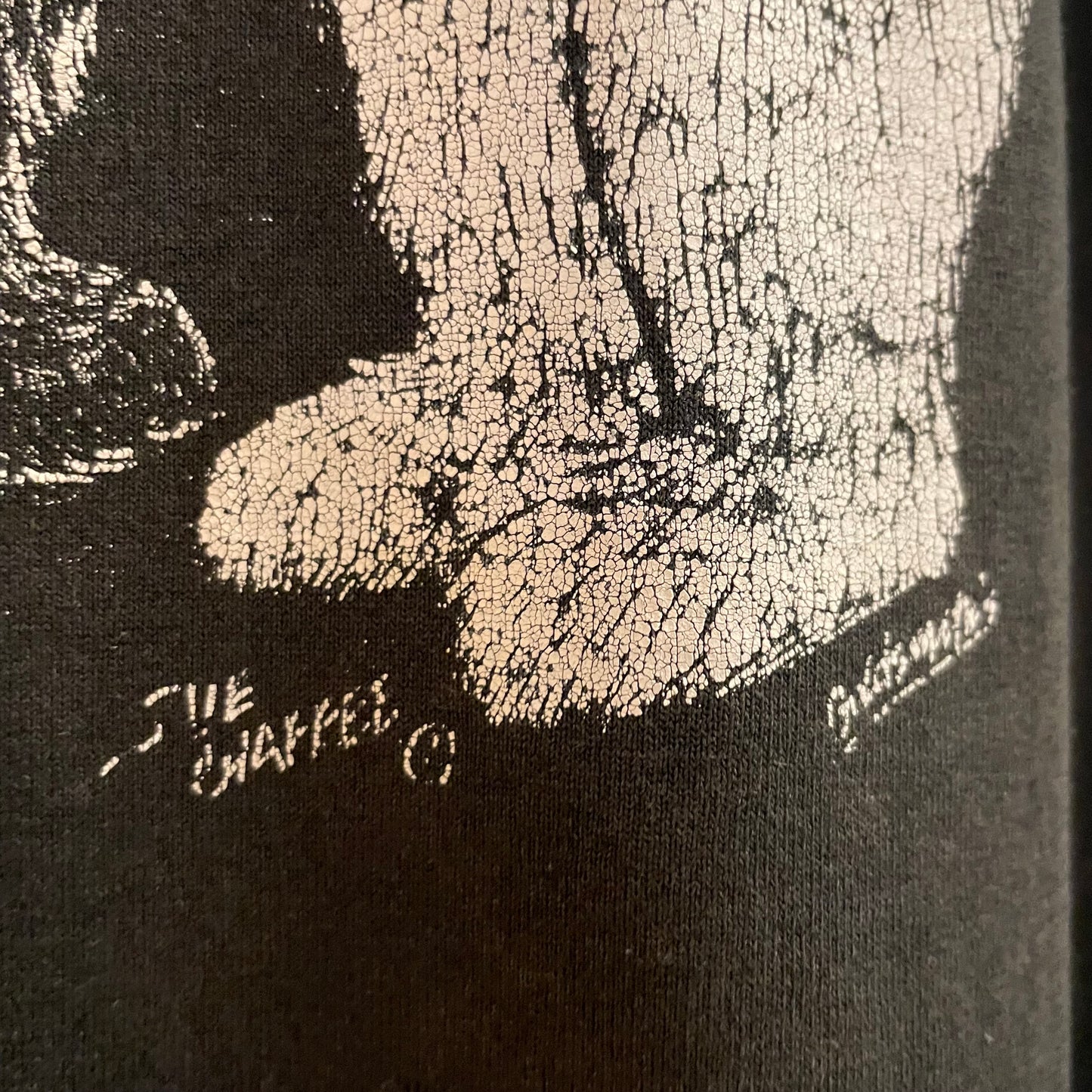Vintage 90’s Jerzees ‘Bears On A Beach’ Graphic T-Shirt - Size XL - Made In USA - Faded Black/White