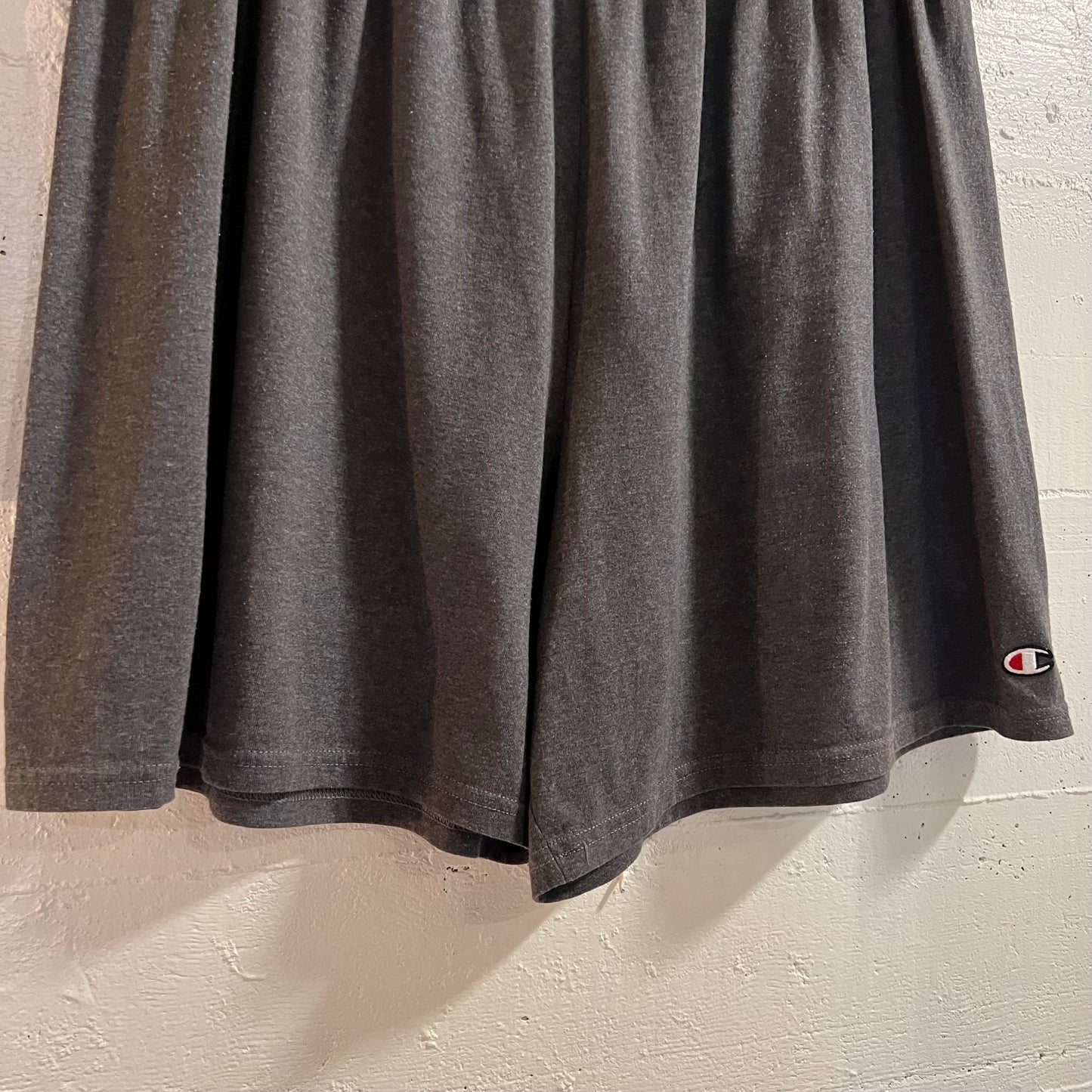Y2K Champion Cotton Blend Athletic Drawstring Shorts - Size XXL - Charcoal Heather Gray