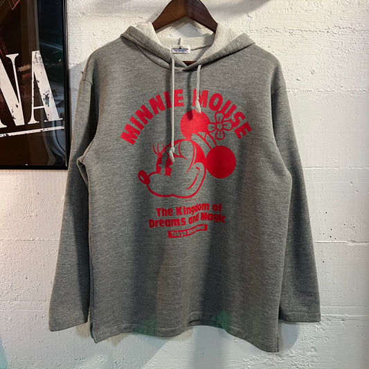 Vintage 1980's Tokyo Disneyland Walt Disney Company Minnie Mouse Pullover Hoodie - Size O/S -
