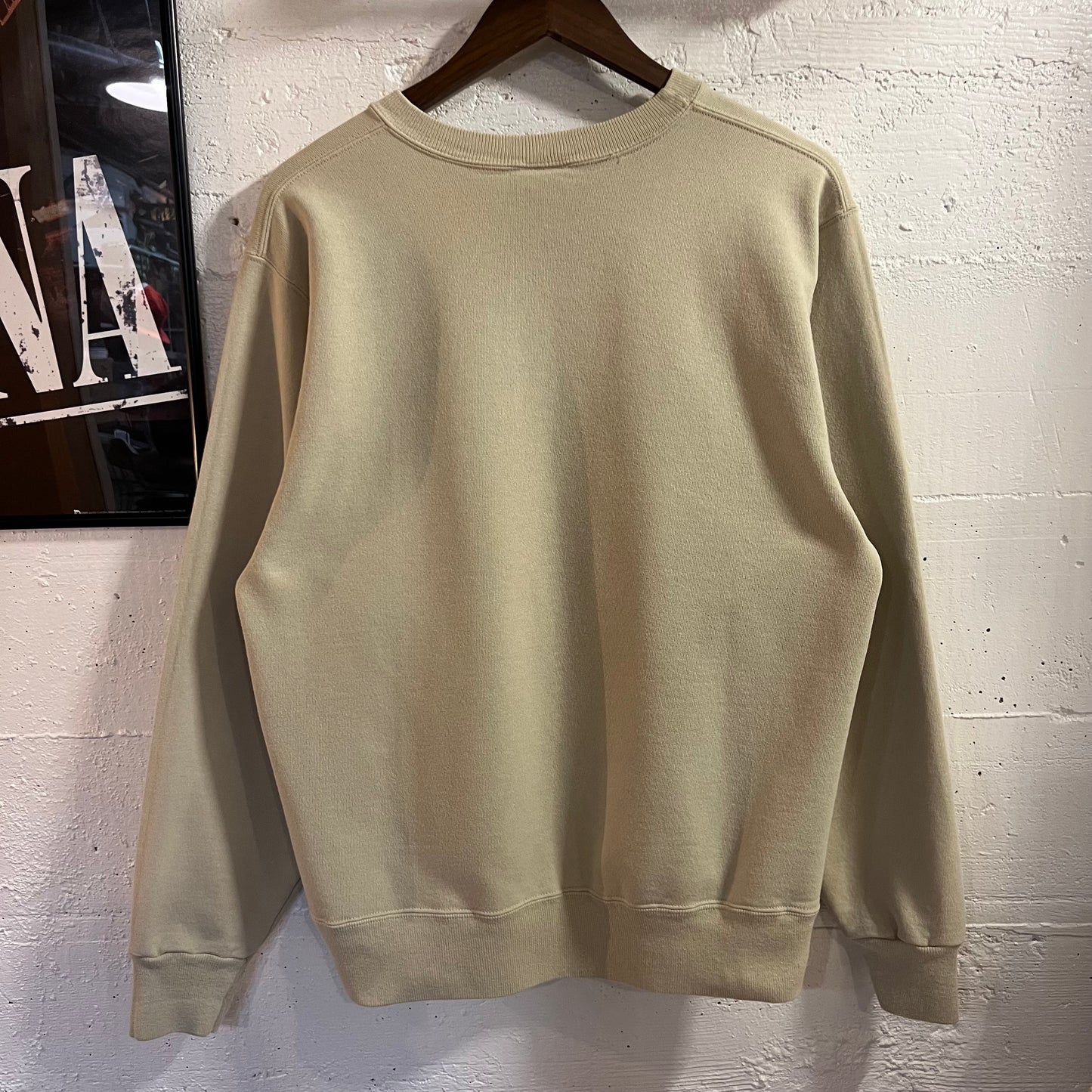 Vintage 90’s Embroidered Champion Crewneck Sweatshirt - Size Medium - Beige