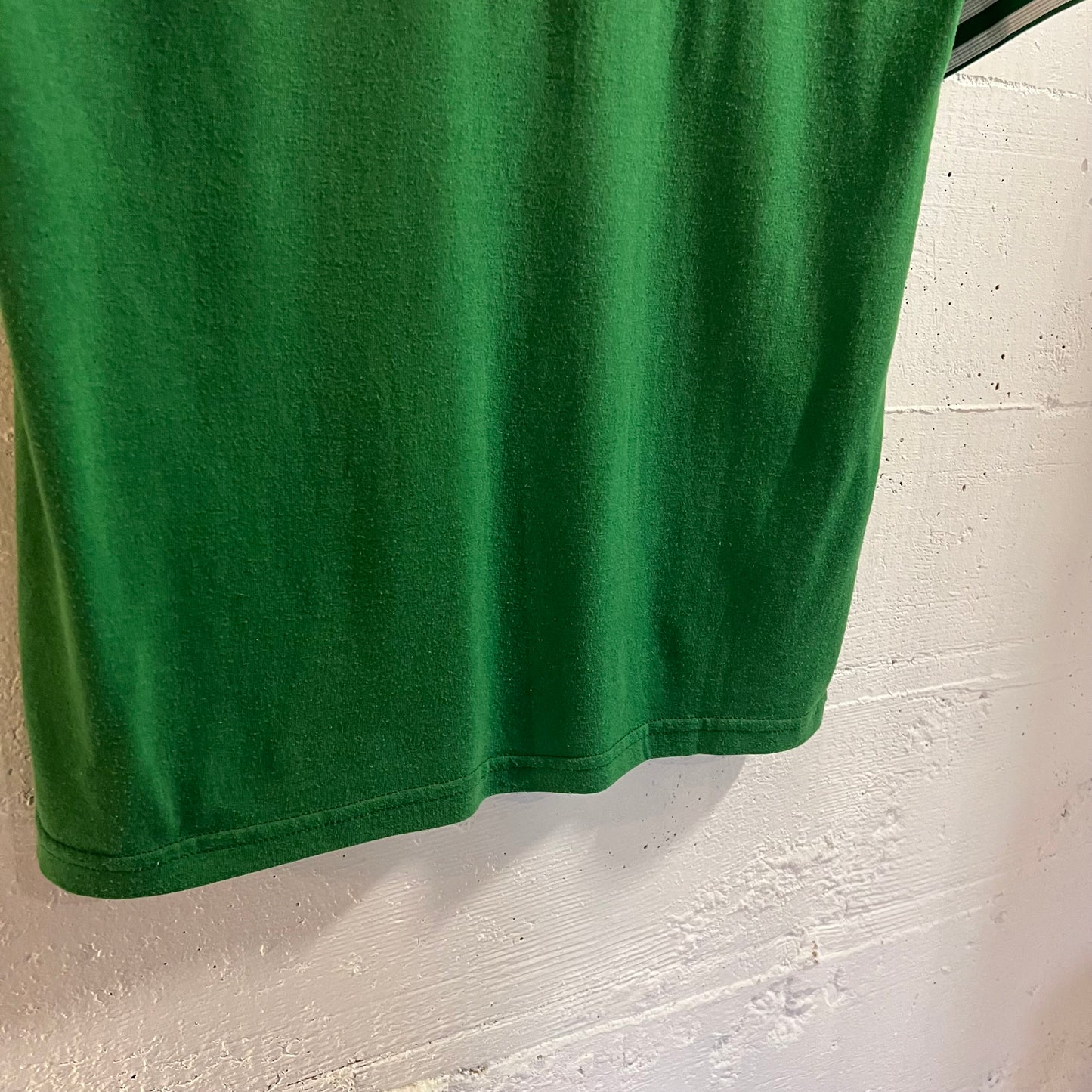 Vintage 80’s Determan Electric V-Neck Jersey Style T-Shirt - Size Medium - Green/White
