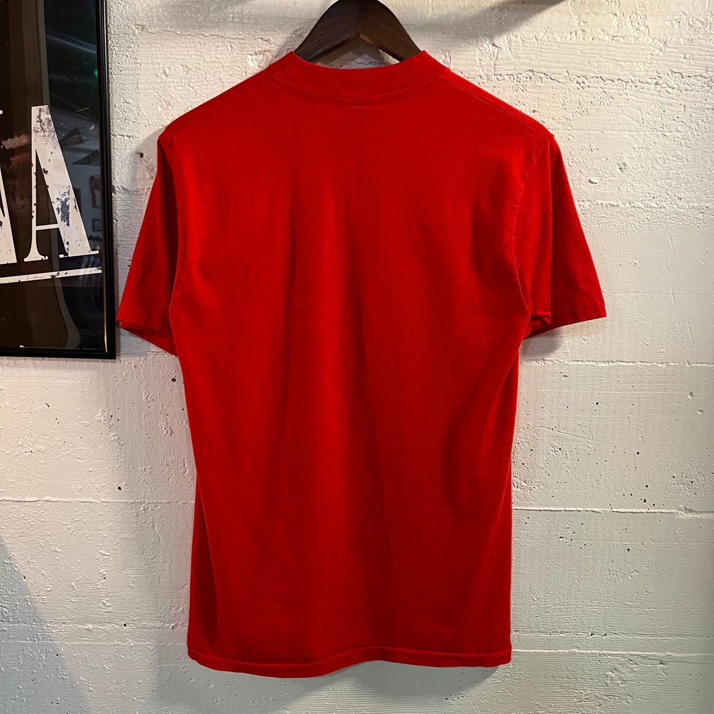 True Vintage 1970's Hanes Single Stitch Funny Saying T-Shirt - Size Medium - Made In USA - Red