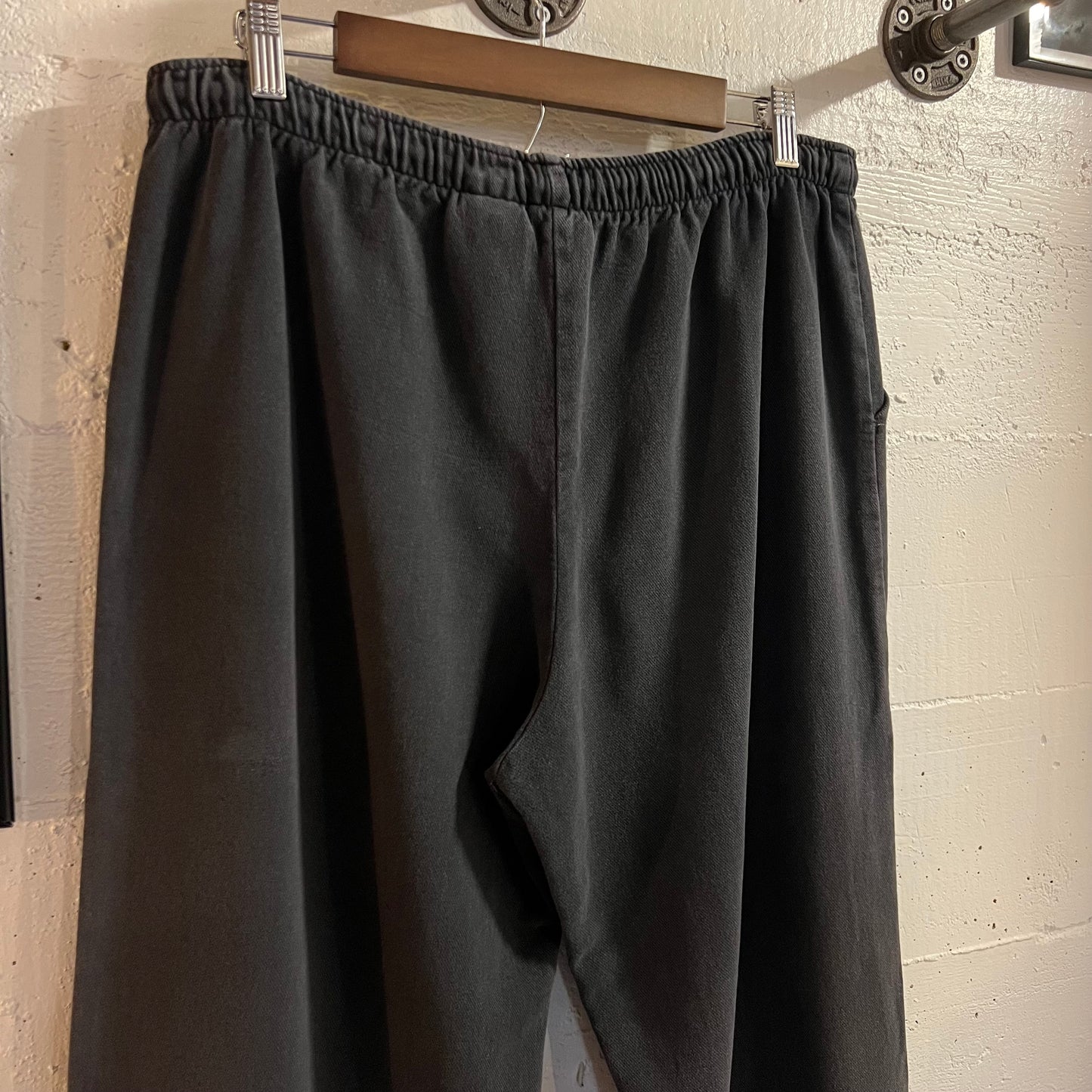 Vintage 90’s WEK Faded Baggy Sweatpants - Size Medium - Made In USA - Black