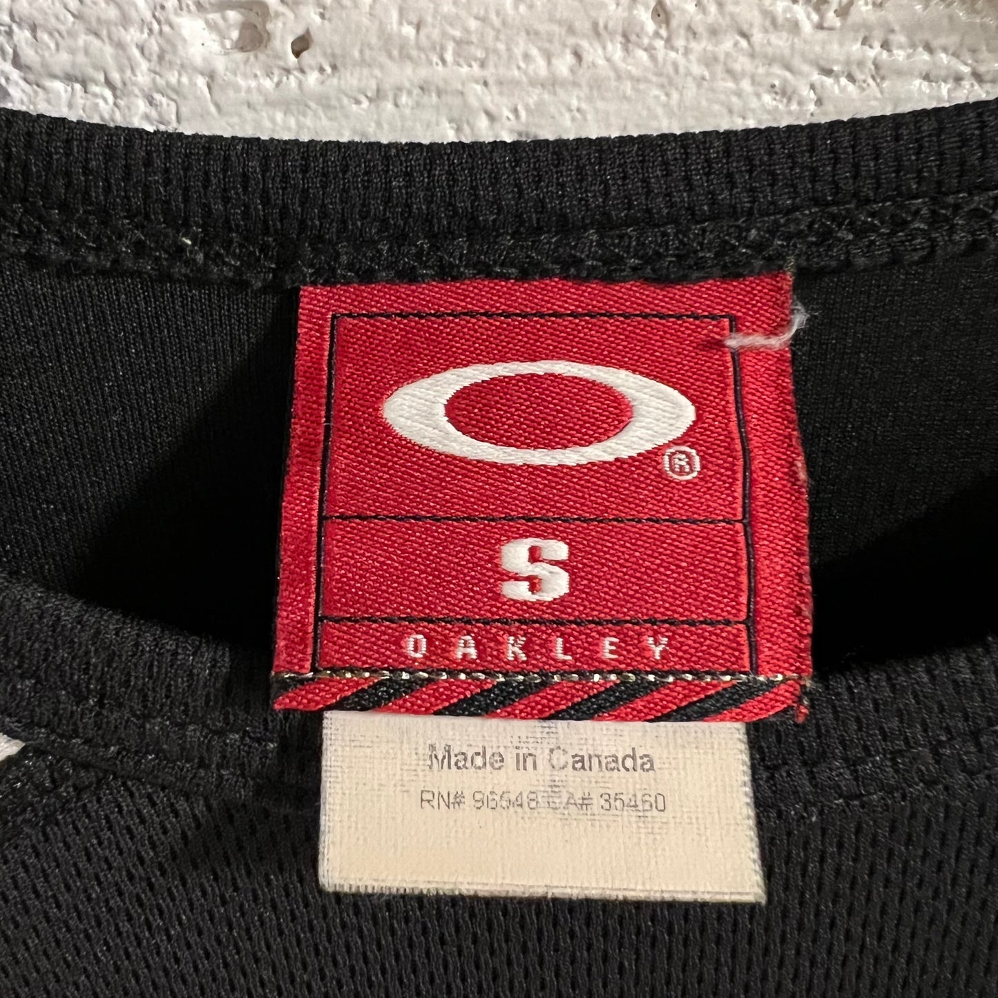 Vintage 2000’s Oakley Mesh Long Sleeve T-Shirt - Size Small - Black/White