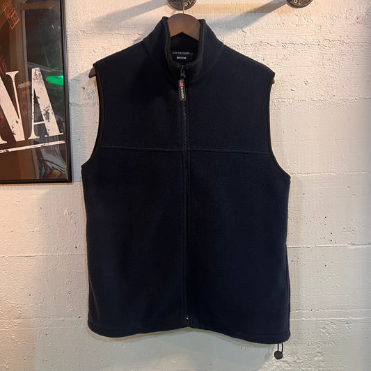 Vintage Bayside Zip-Up Fleece Vest - Size Large - Made In USA