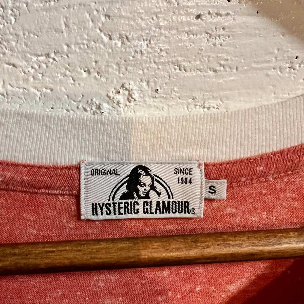 Vintage 90's Hysteric Glamour Graphic Ringer T-Shirt - Size Small - Made In Japan - Red/White