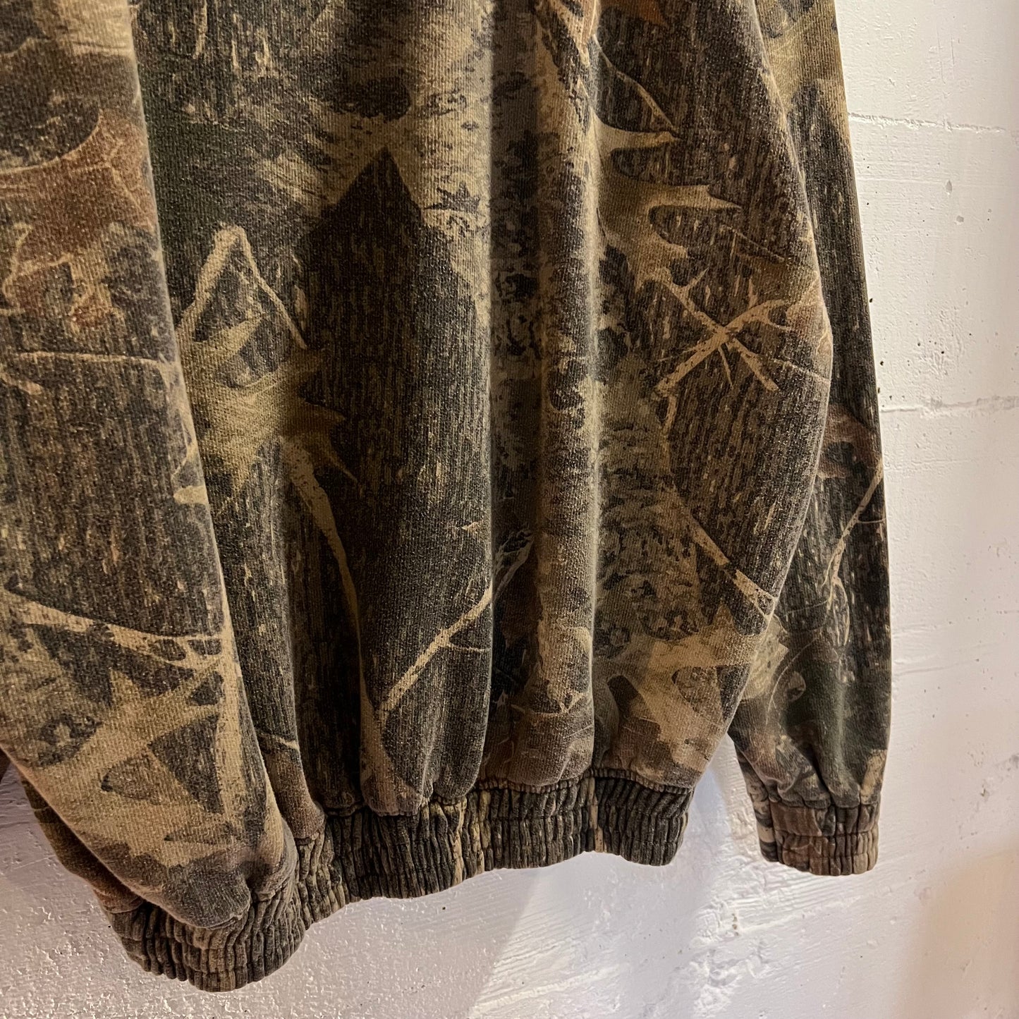 Vintage Y2K Canyon Guide Outfitters Real Tree Camo Hoodie Sweatshirt - Size XL - Earth Toned