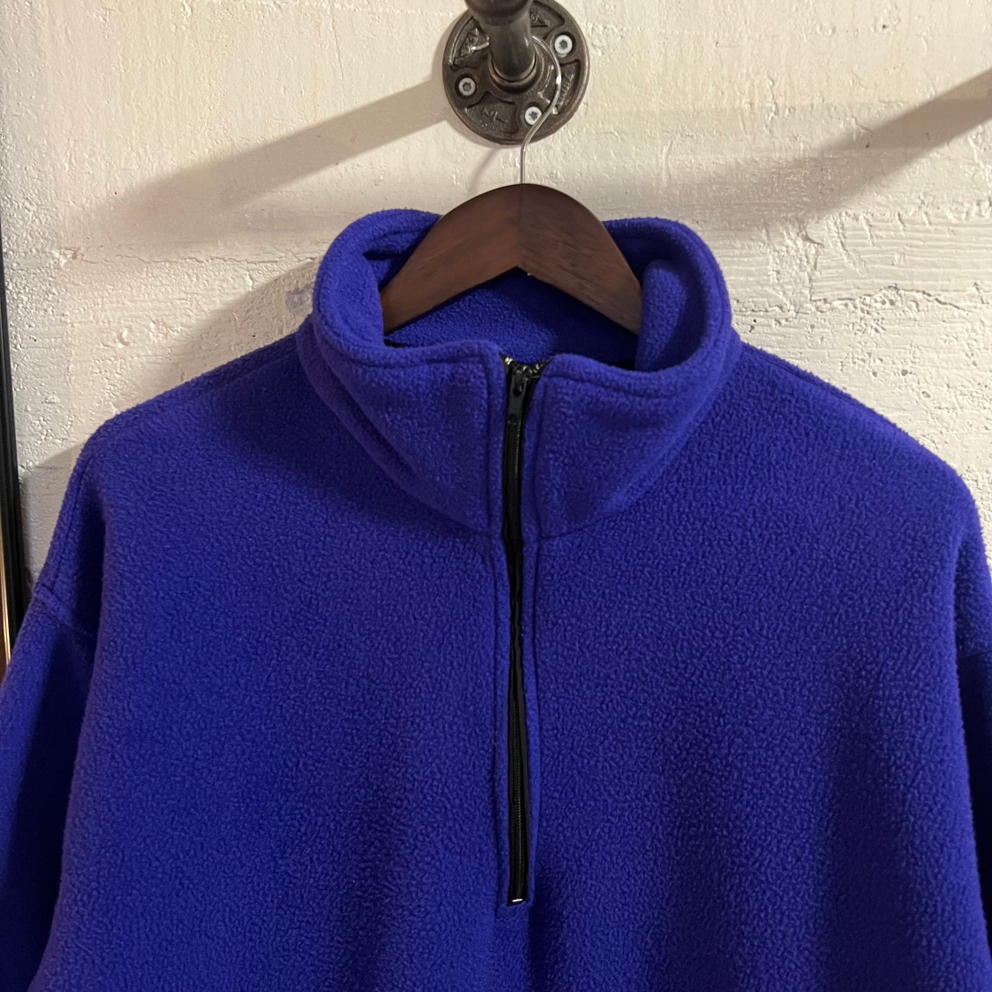 Vintage 80’s Serac Skiing Quarter Zip Pull Over Fleece Jacket - Size Medium - Made In USA - Purple