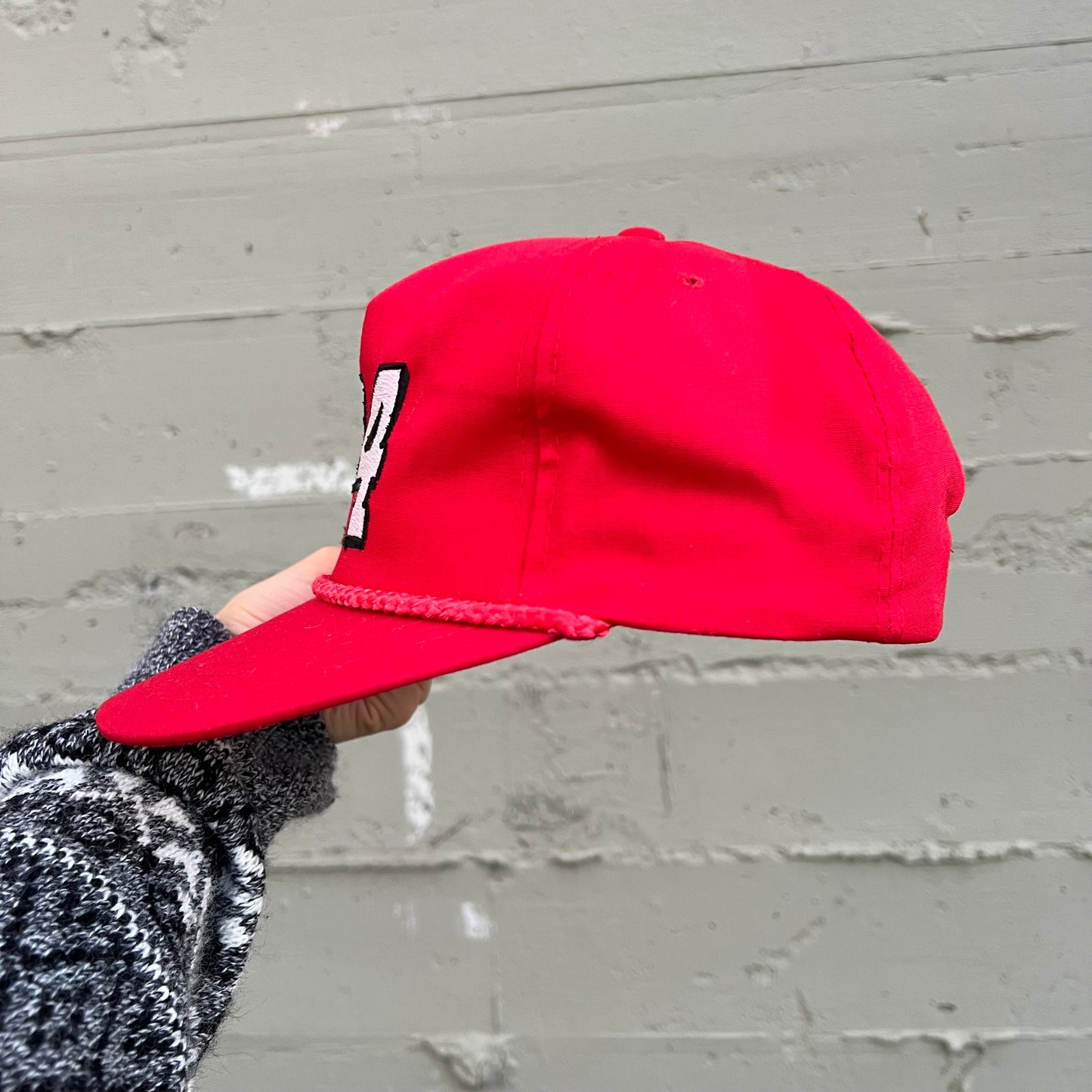 Vintage 90's Bill Elliott #94 Embroidered Nascar Snapback Hat - O/S - Red/Black/White