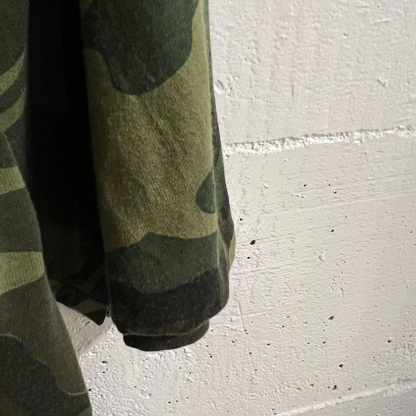 Vintage Army/Woodland Camo Single Stitch T-Shirt - Size Large - Made In USA - Earth Toned