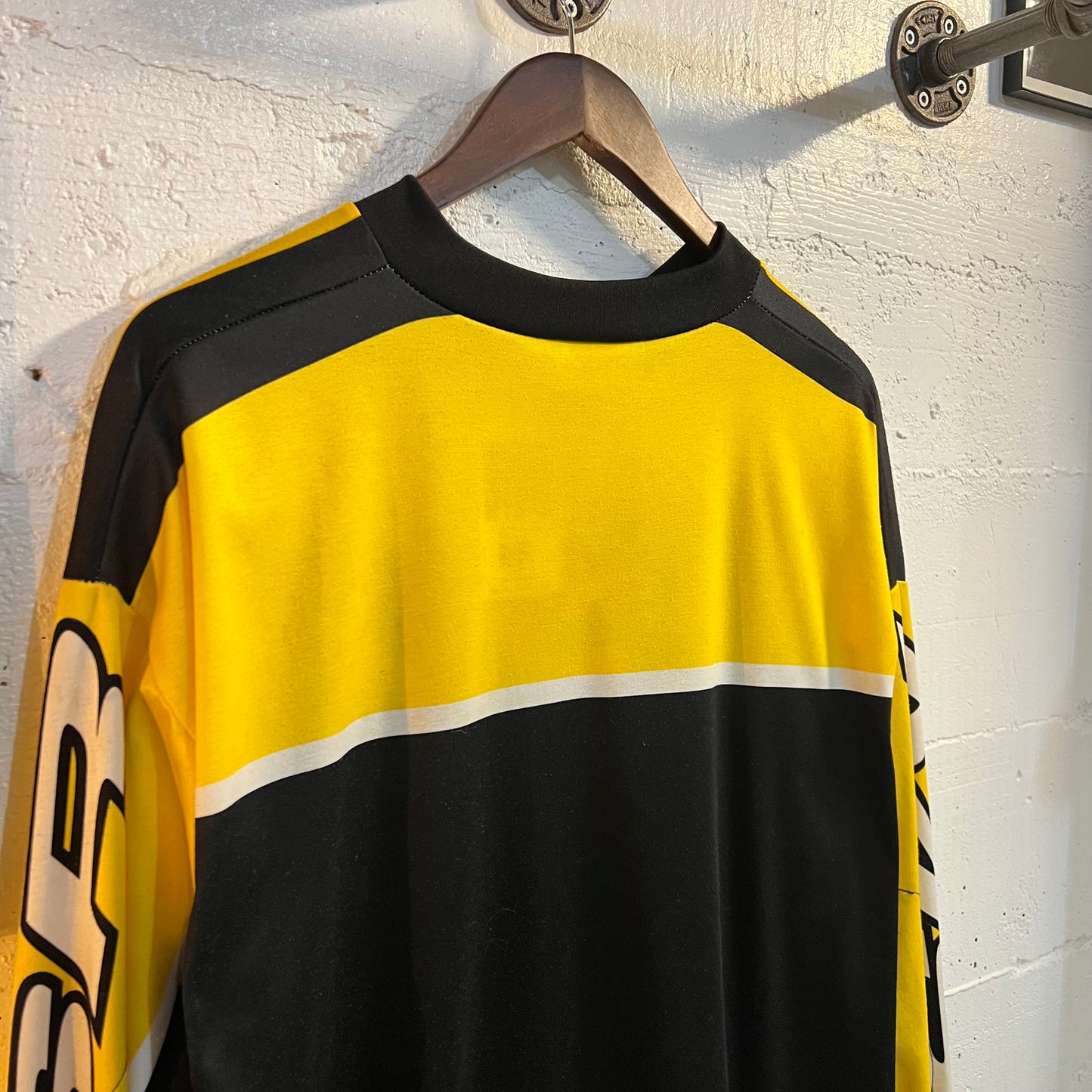 Vintage 90's MSR Motocross Jersey - Size XL - Made In USA - Black/Yellow