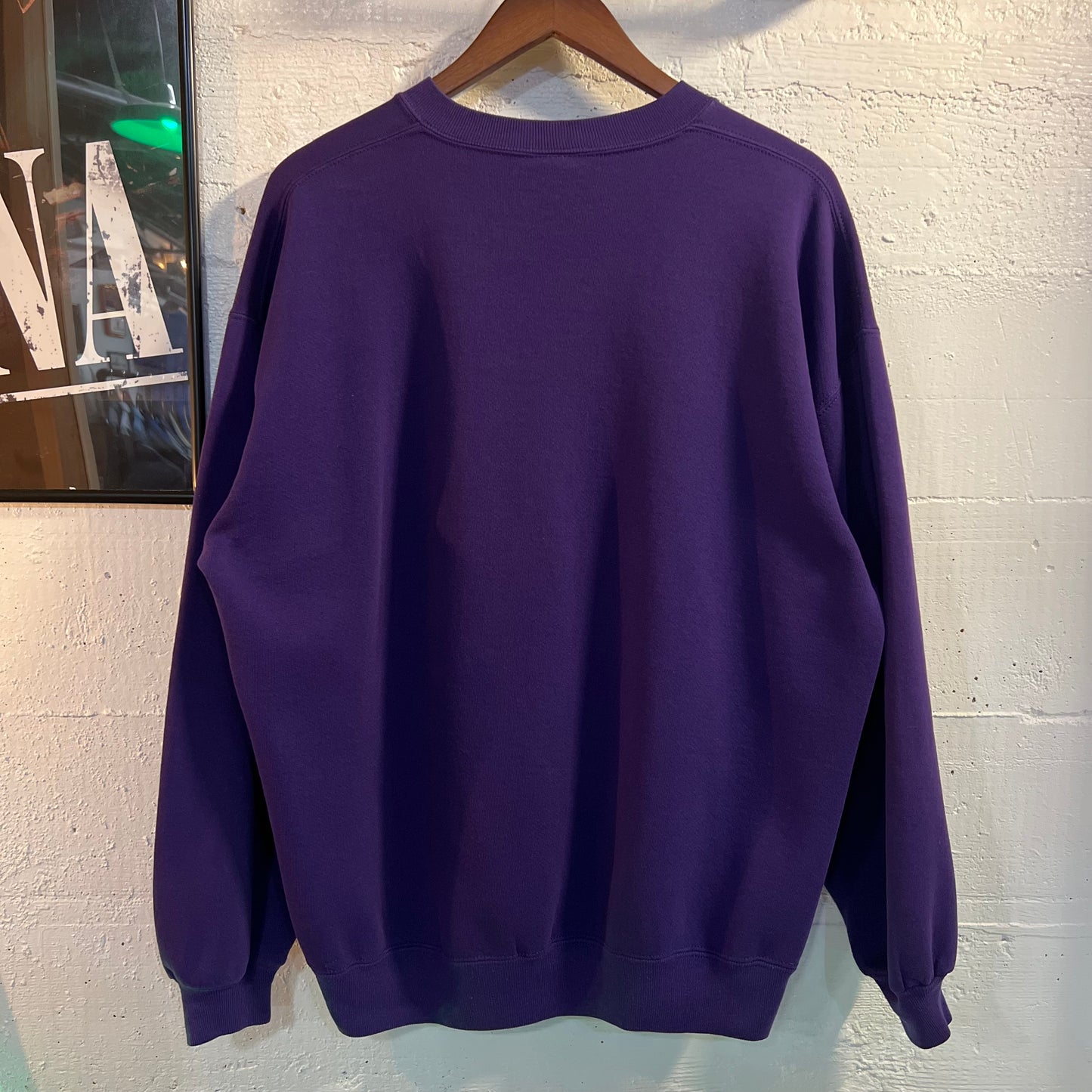 Vintage 1995 Russell Minnesota Vikings NFLP Crewneck Sweatshirt - Size XL - Made In USA - Purple/Yellow